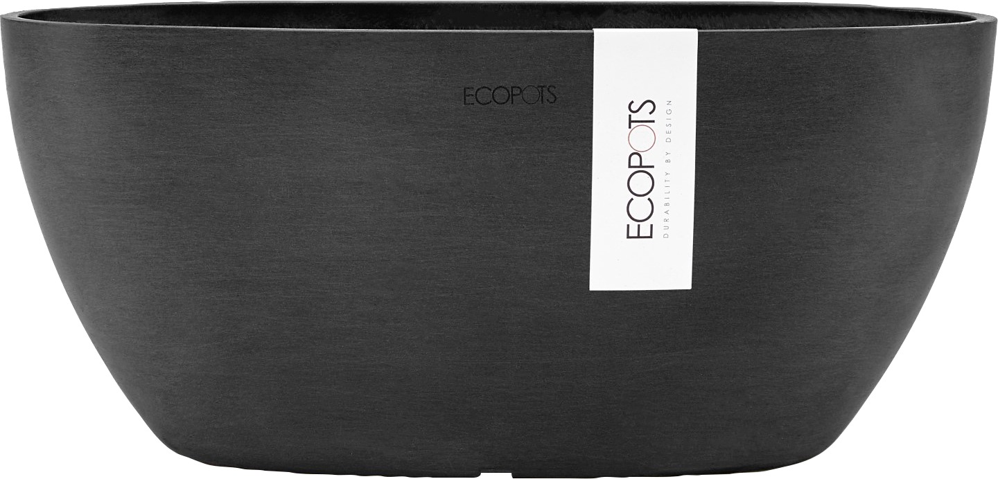 ECOPOTS Blumentopf "SOFIA Dark Grey", BxTxH: 13x13x13,5 cm