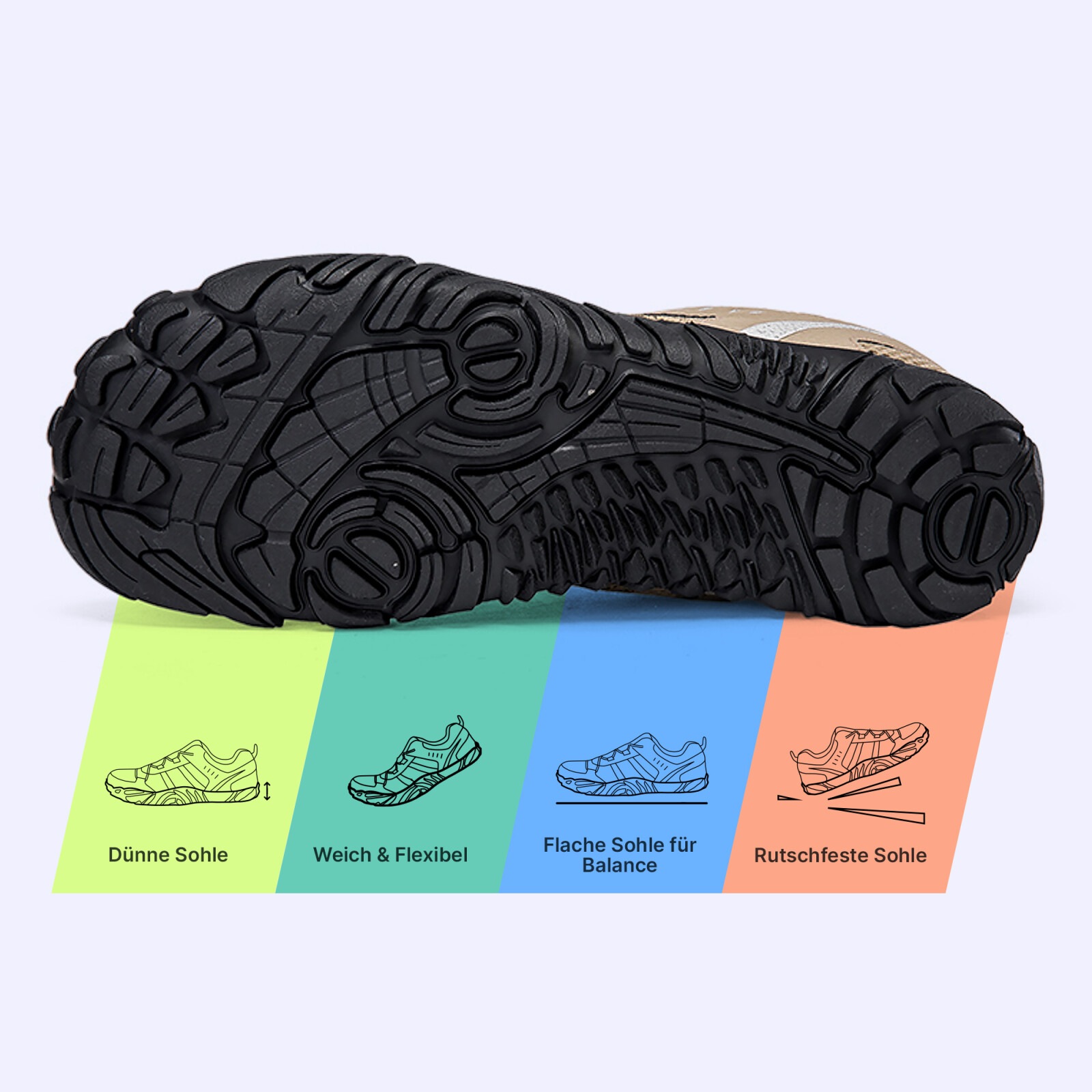 DOTALES Barfußschuh »Stride Barfußschuhe Damen & Herren Barfuß Sneaker«  Minimalschuhe