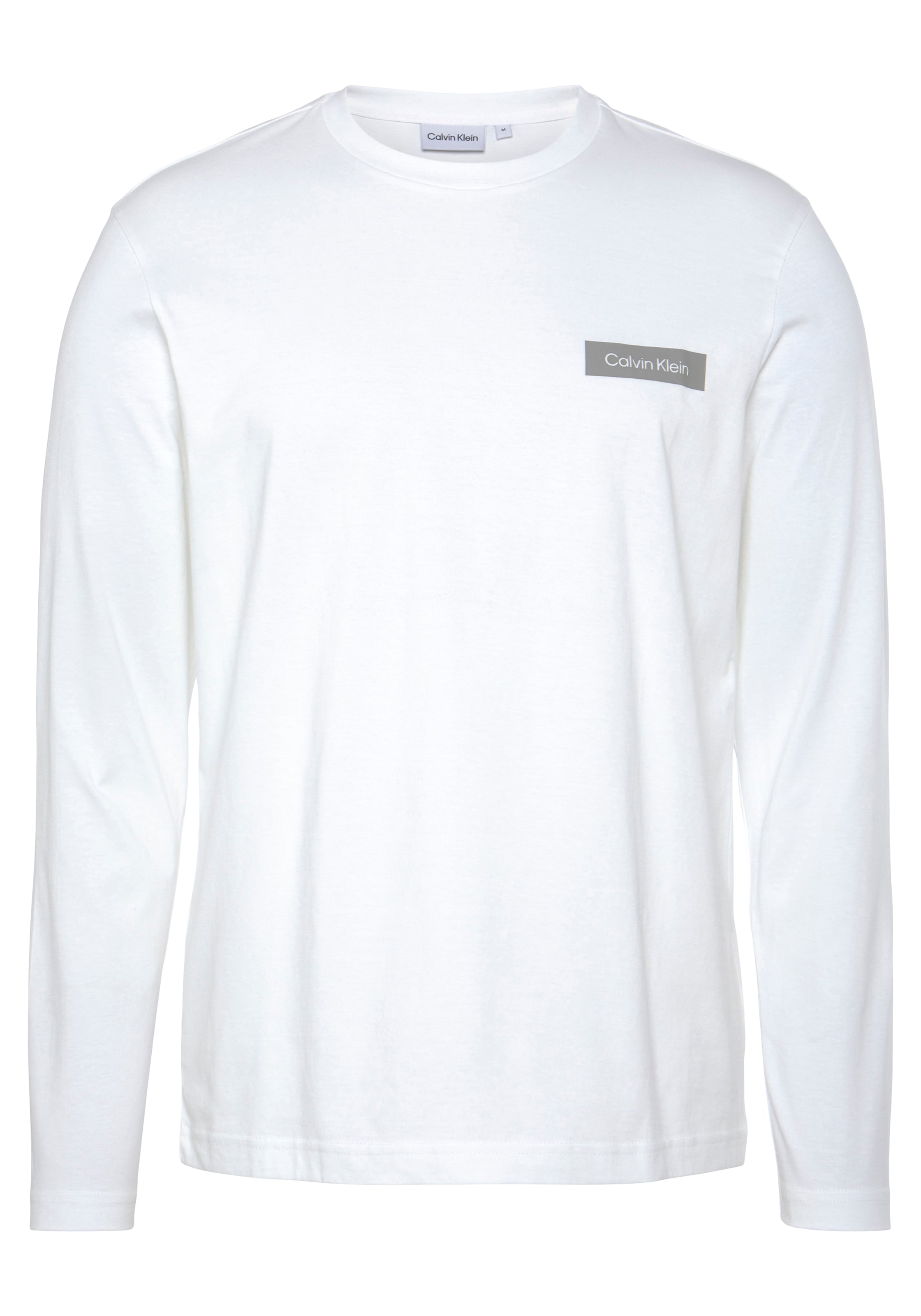 Black Friday Calvin Klein mit LINE LOGO T-SHIRT«, | BAUR »CONTRAST CK-Logodruck LS Langarmshirt