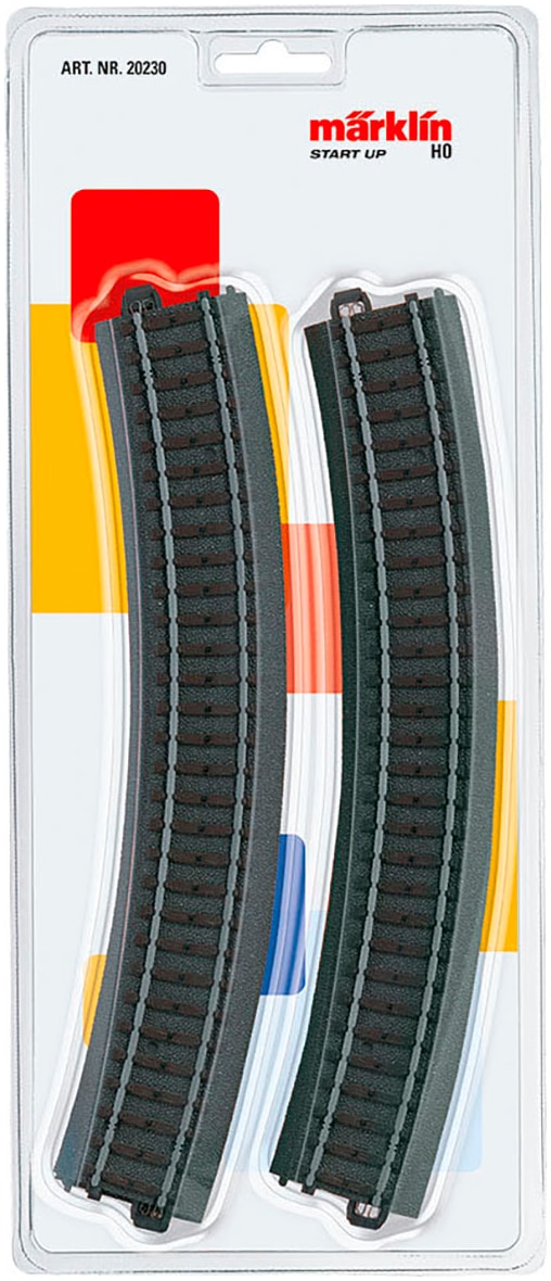 MÄRKLIN Kinder Gleise-Set "Märklin Start up - C-Gleis gebogen (R2) - 20230", schwarz, Kunststoff, Metall, B:4cm H:1cm, Eisenbahn-Schienensets, Made
