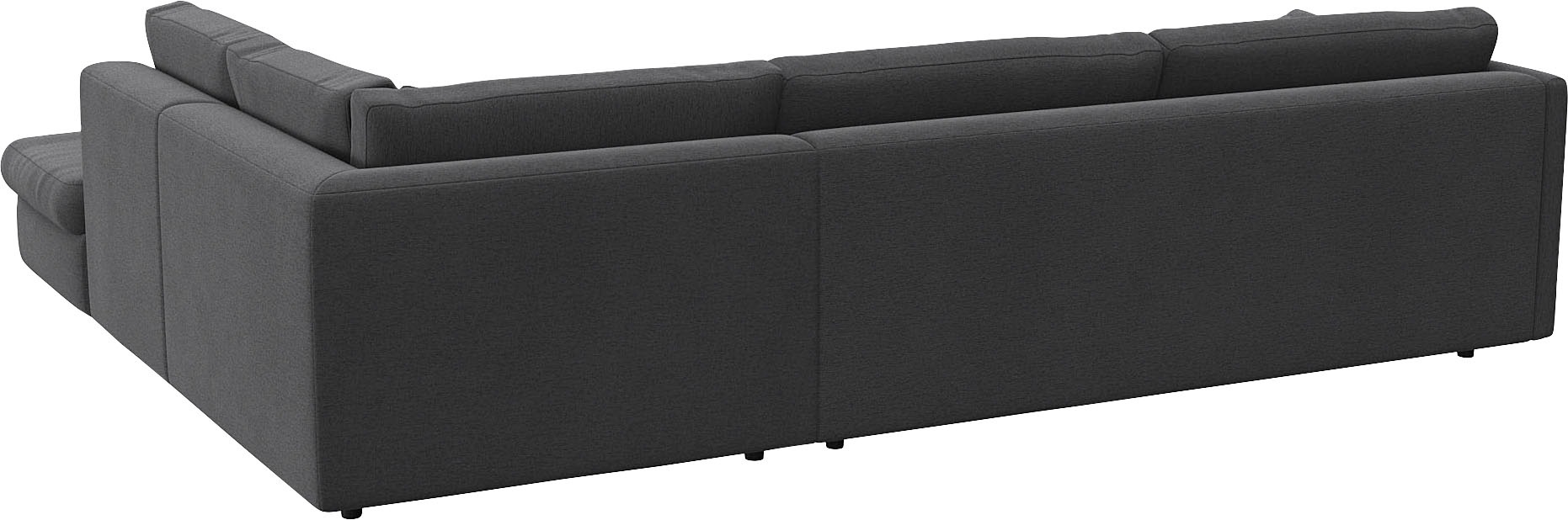 FLEXLUX Ecksofa »Lovane, elegant und zeitlos, bequem, L-Form«, Weich & anschmiegsam, große Sitztiefe auf Kaltschaum, Dekokissen inkl.
