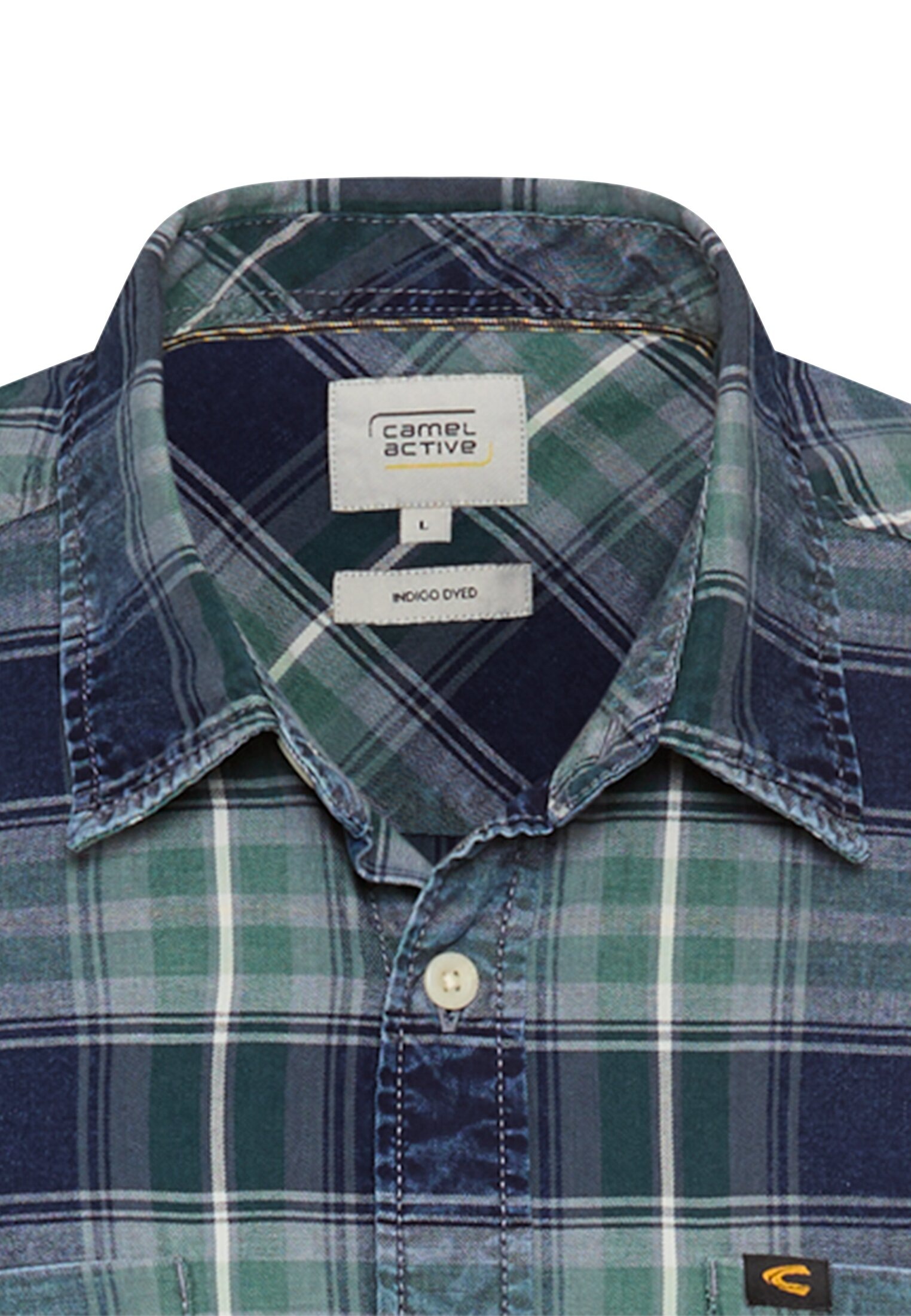 Thumbnail - camel active Kurzarmhemd mit Logo Stickerei