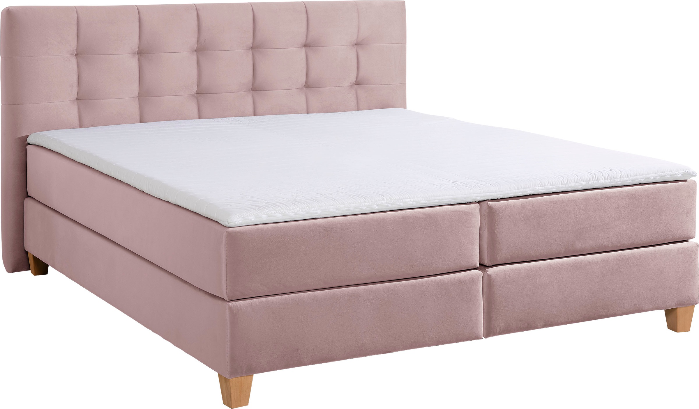 Home affaire Boxspringbett »Moulay«, inkl. Topper, in Überlänge 220 cm, 3 Härtegrade, auch in H4