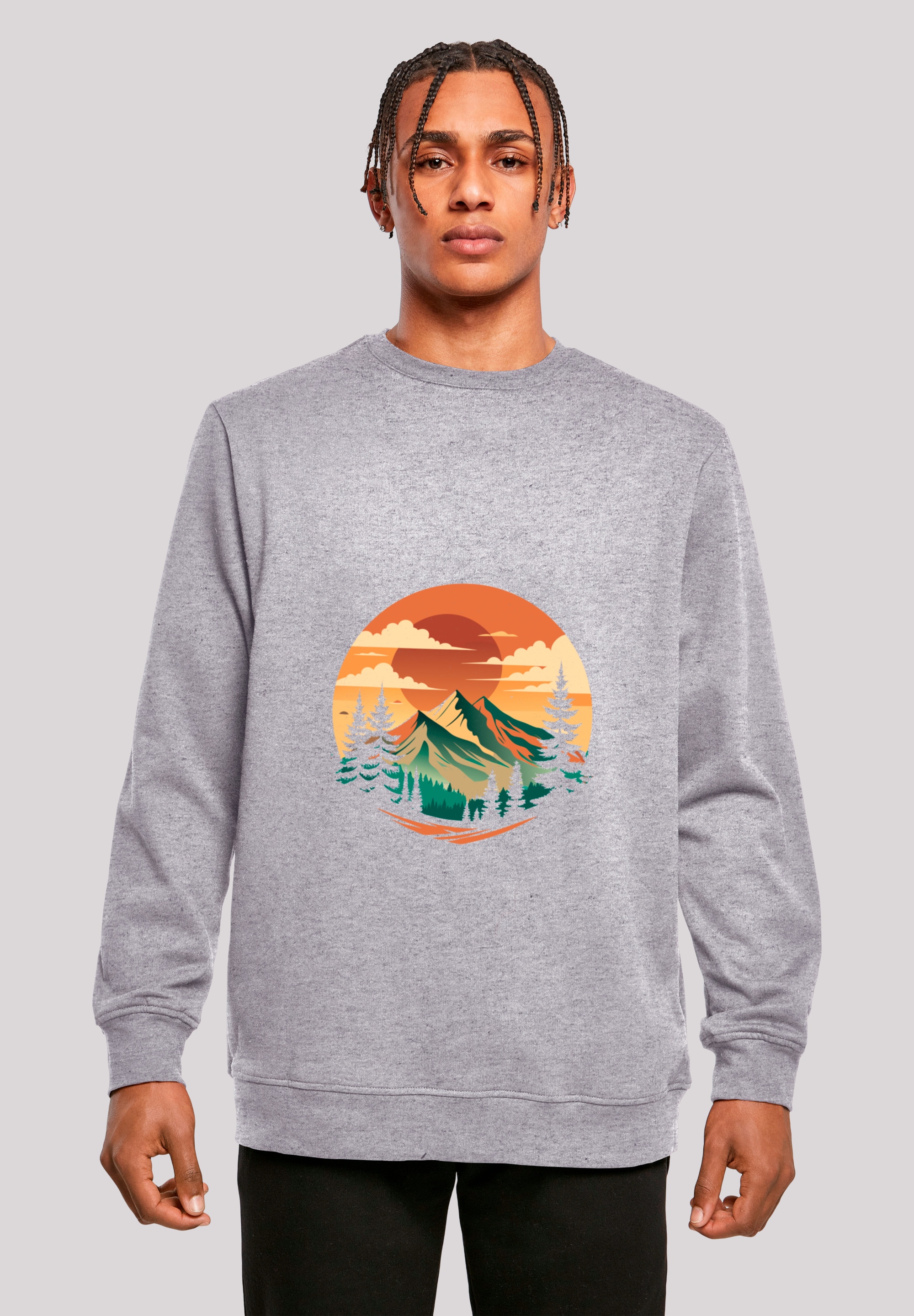 F4NT4STIC Sweatshirt "Sonnenuntergang Berglandschaft", Premium Qualität günstig online kaufen