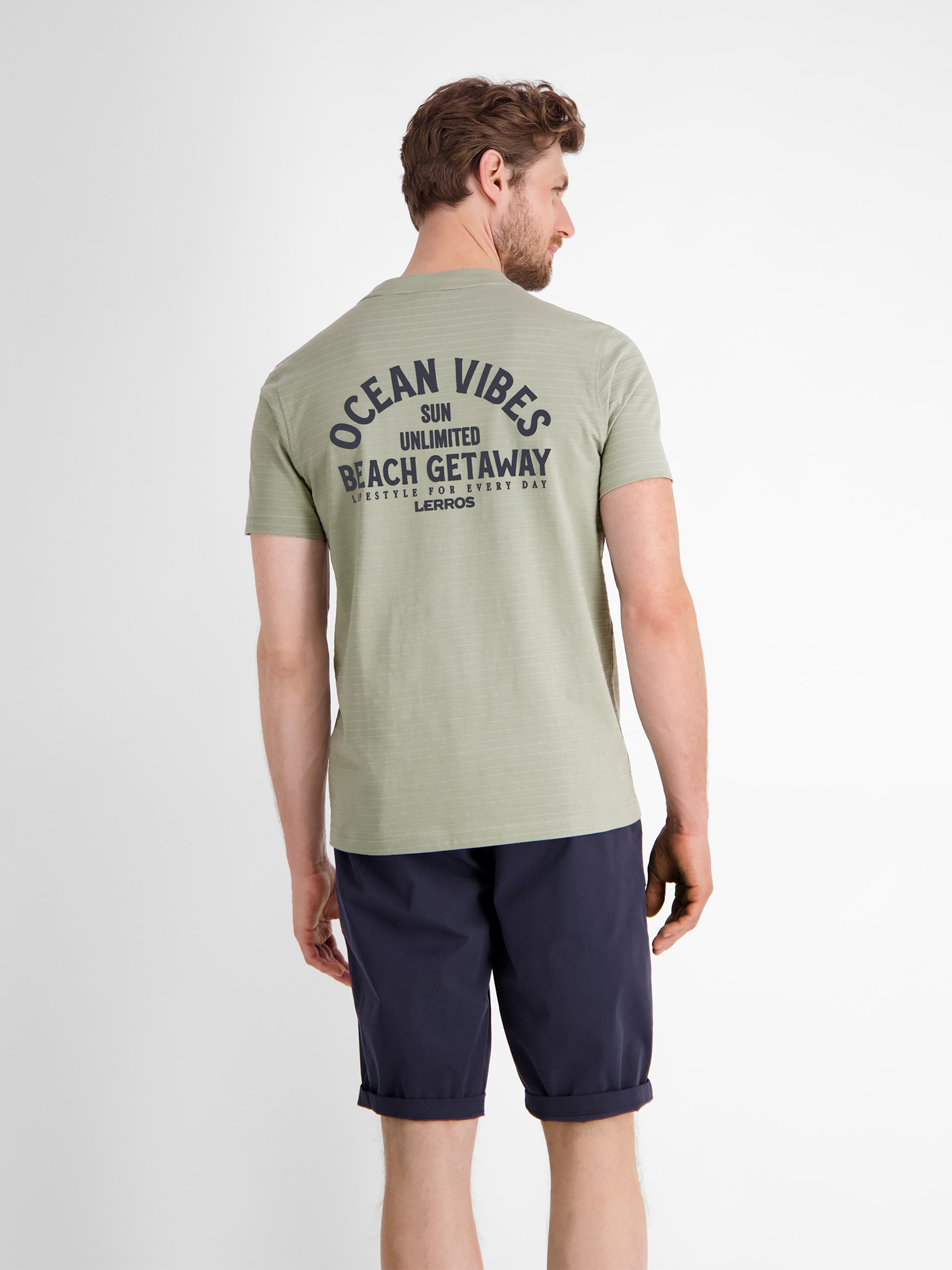 LERROS T-Shirt mit Front und Back Print