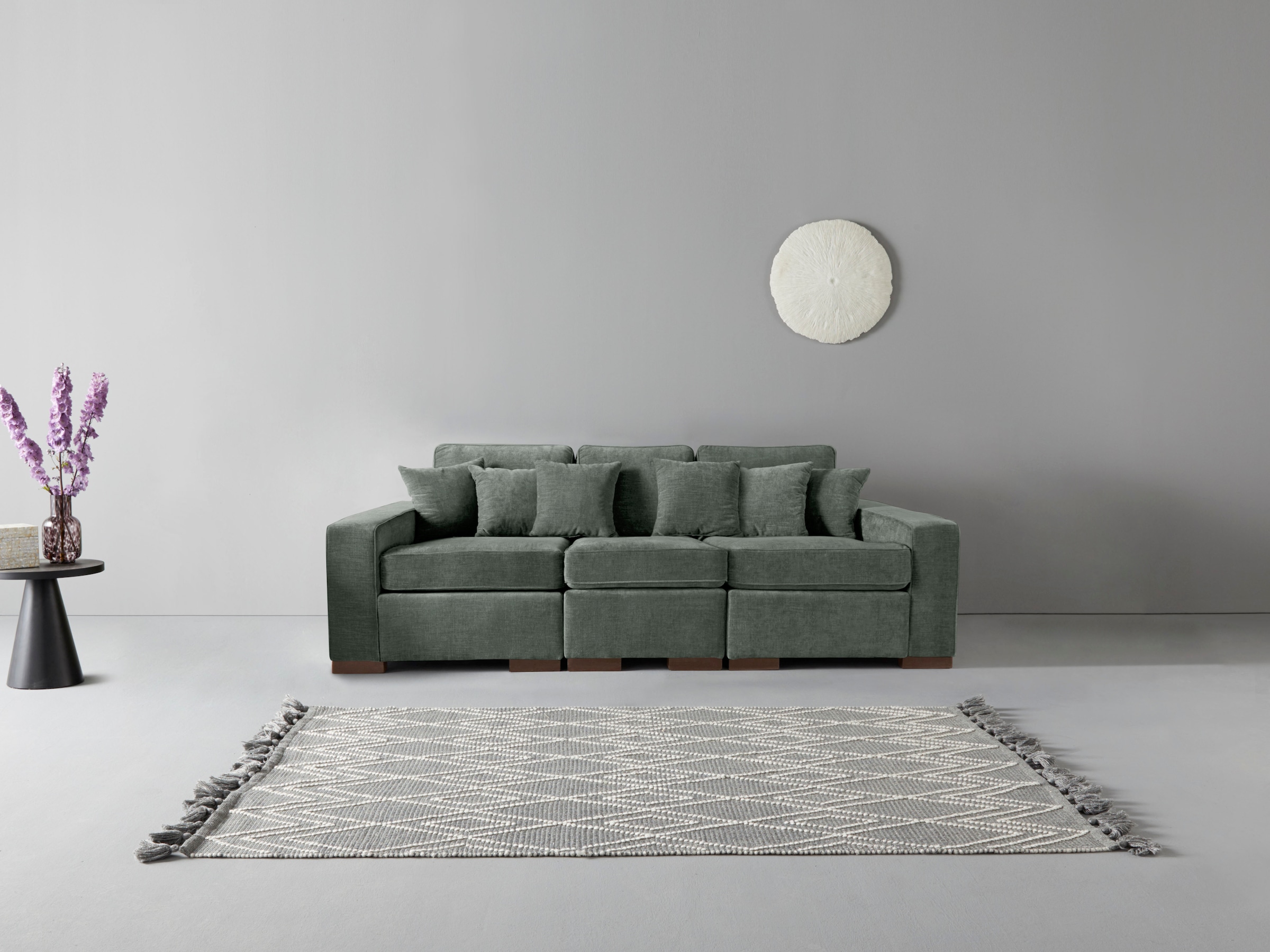 Home affaire 3-Sitzer "Skara", Lounge-Sofa mit Federkernpolsterung, in viel günstig online kaufen