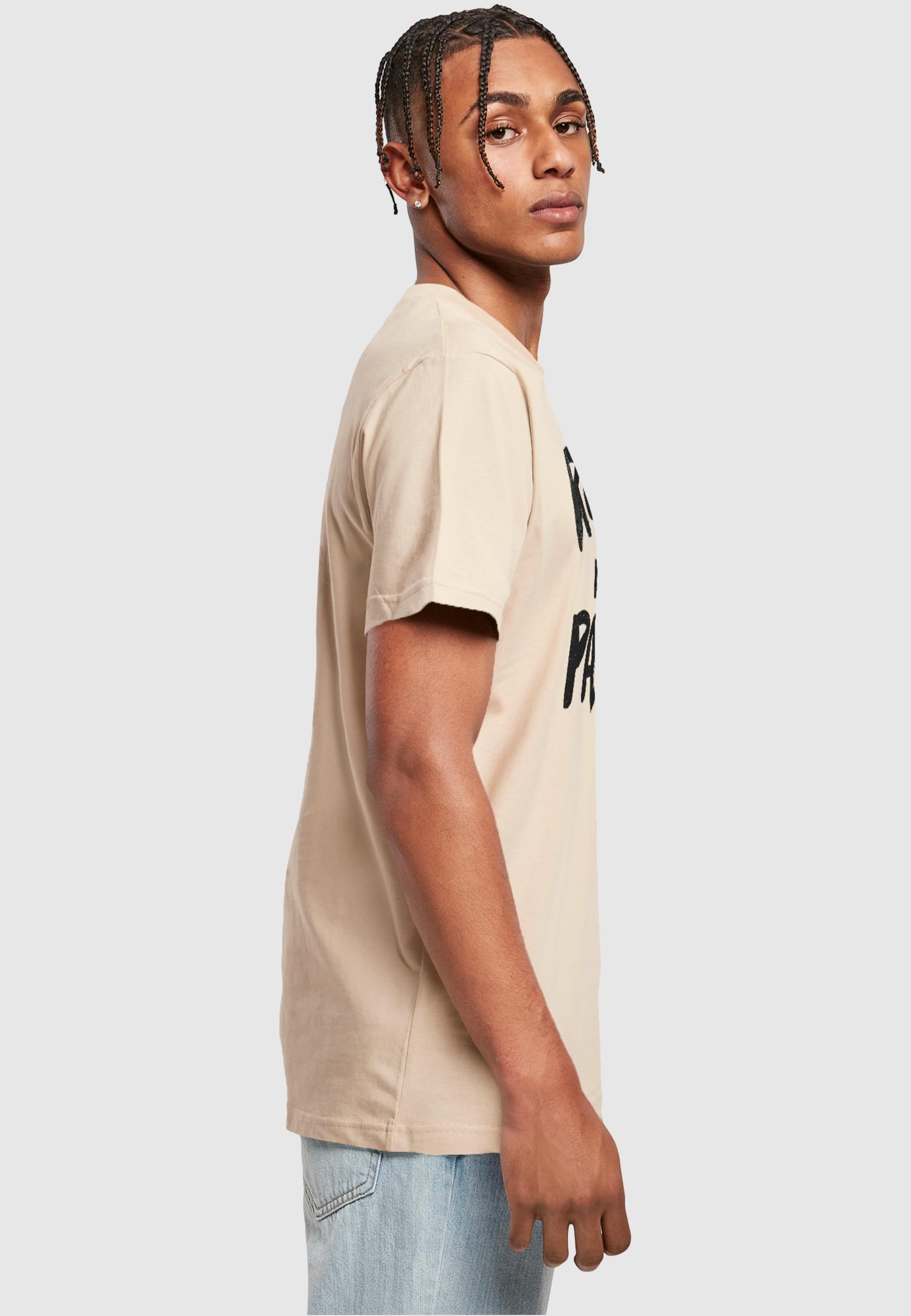 Merchcode T-Shirt »Merchcode Herren Peanuts - Rebel with paws T-Shirt Round Neck«, (1 tlg.)