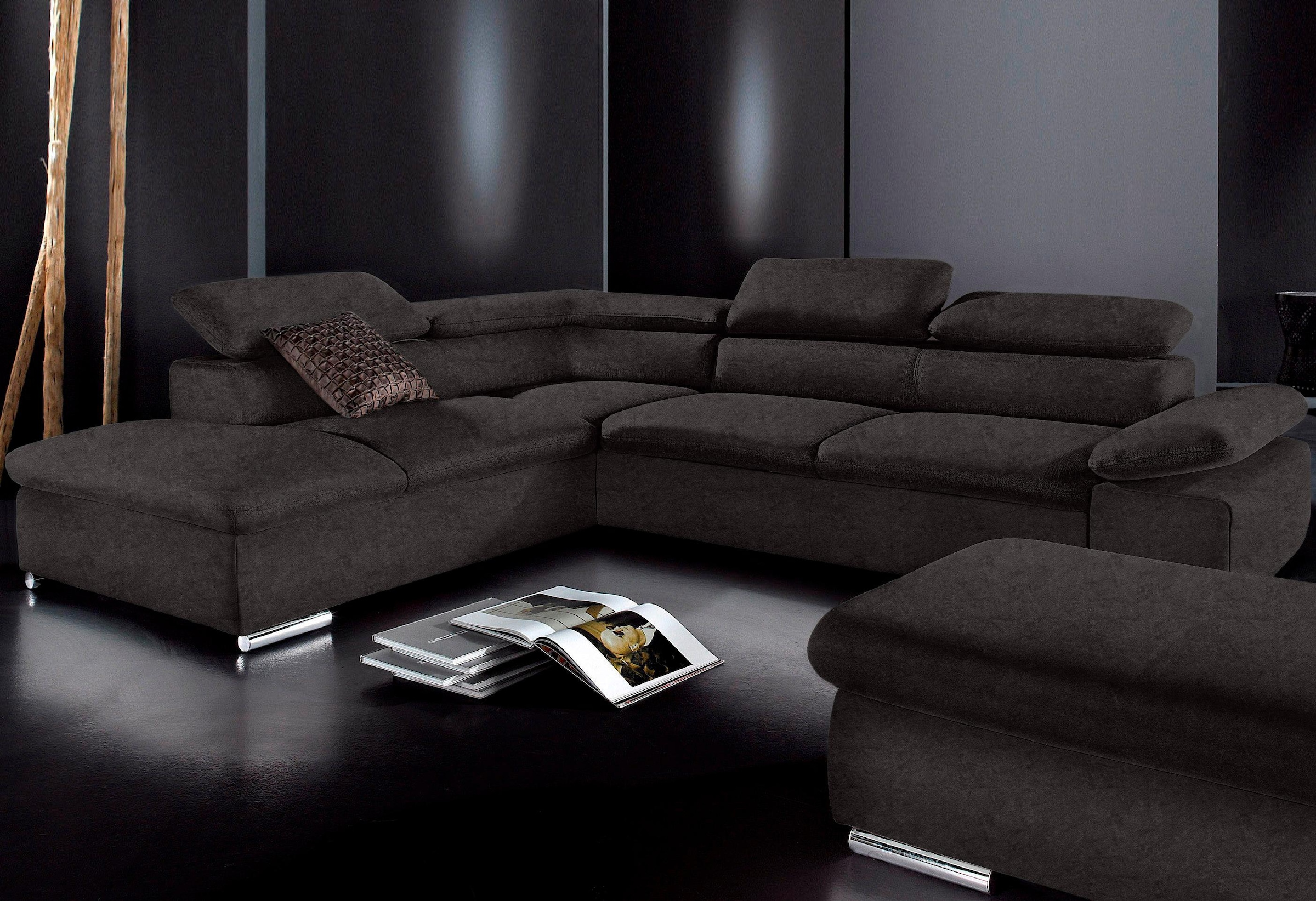 sit&more Ecksofa "Alcudia L-Form, B: 272 cm, Arm- und Kopfteilverstellung, Eckcouch" optional Schlaffunktion, Komfortsitz