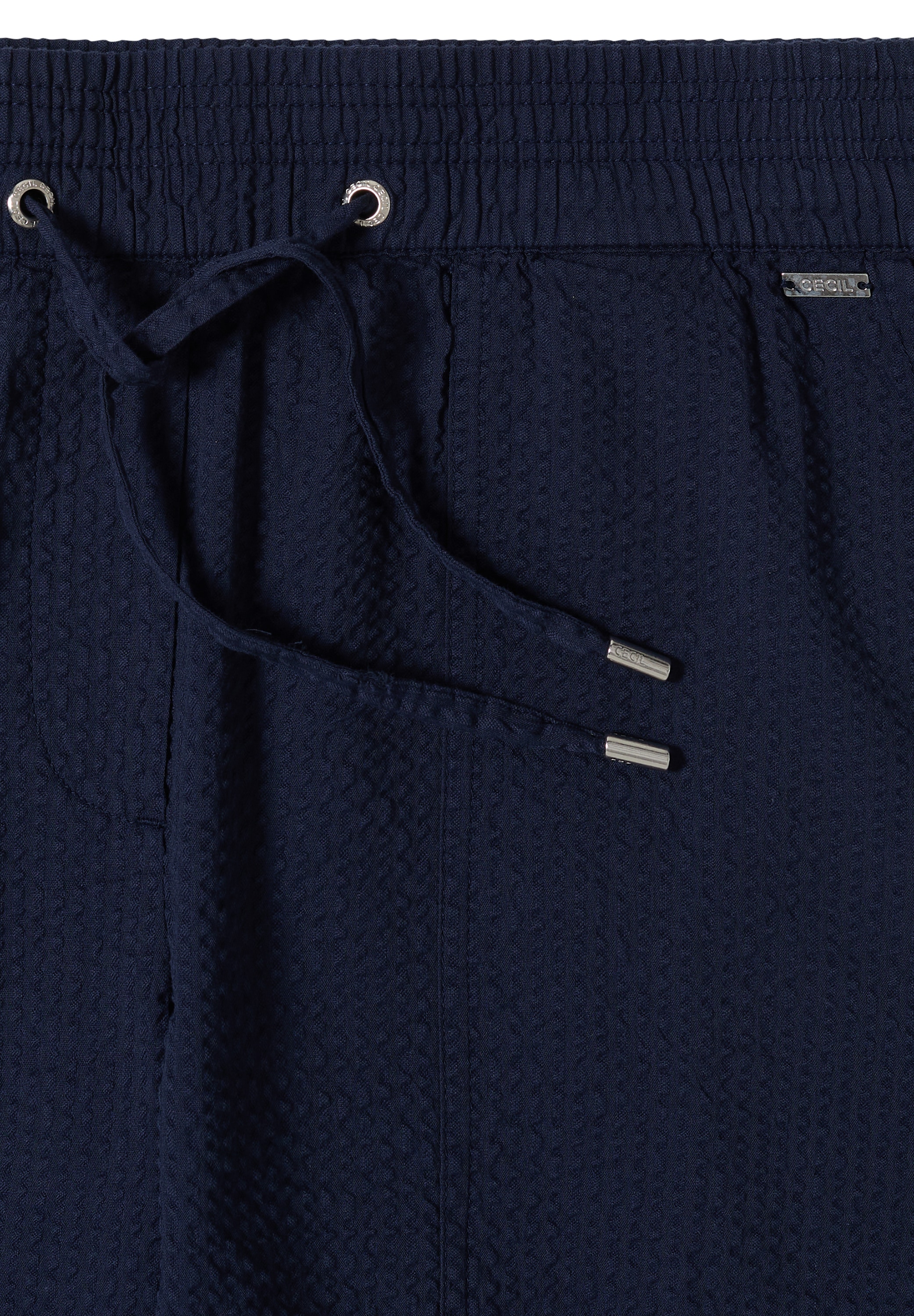 Cecil Shorts  aus Seersucker-Material
