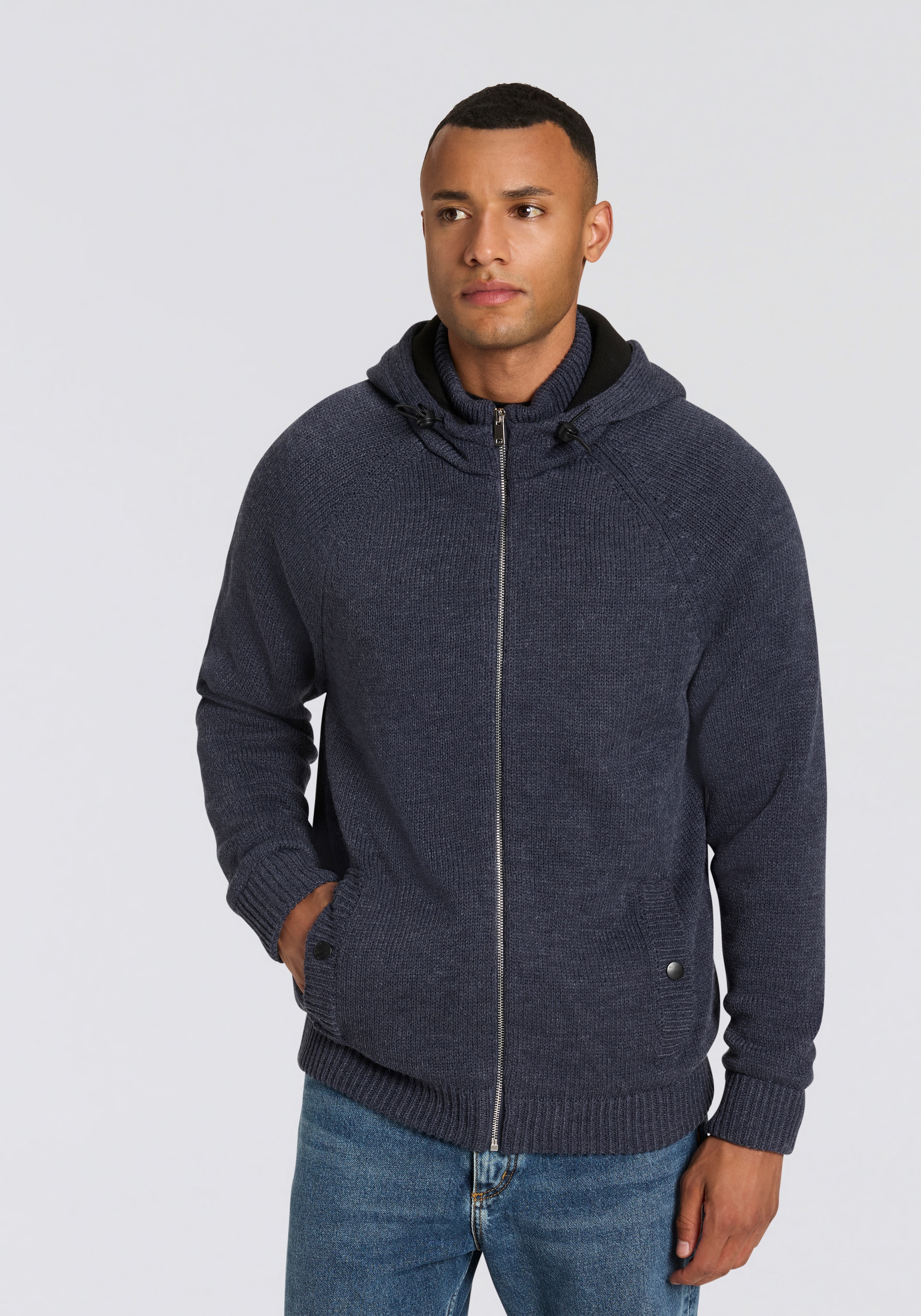 Bruno Banani Kapuzenstrickjacke günstig online kaufen