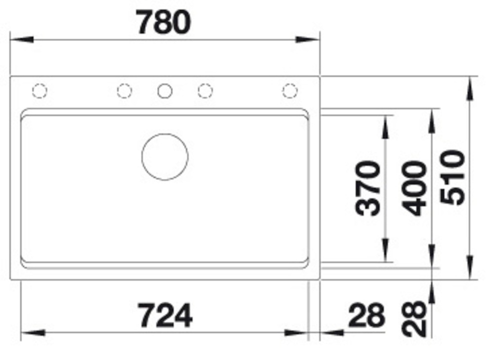 Blanco Granitspüle »ETAGON 8« 1 Stk. tlg. inklusive 2 Gratis ETAGON-Schienen aus Edelstahl