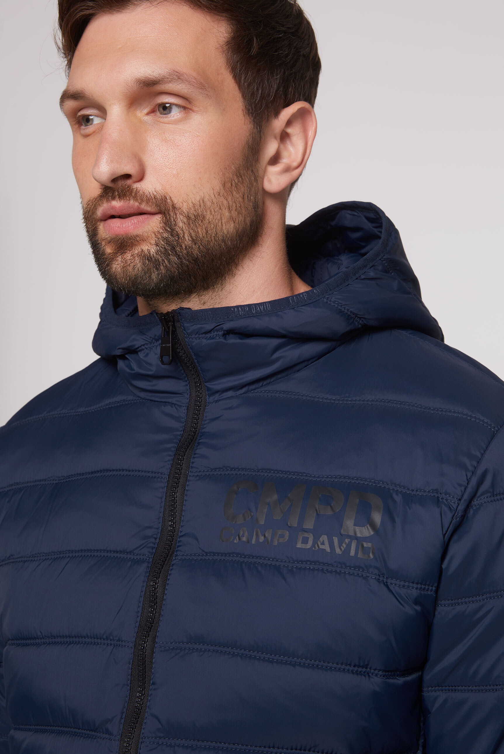 CAMP DAVID Outdoorjacke, mit Kapuze, mit Innentaschen
