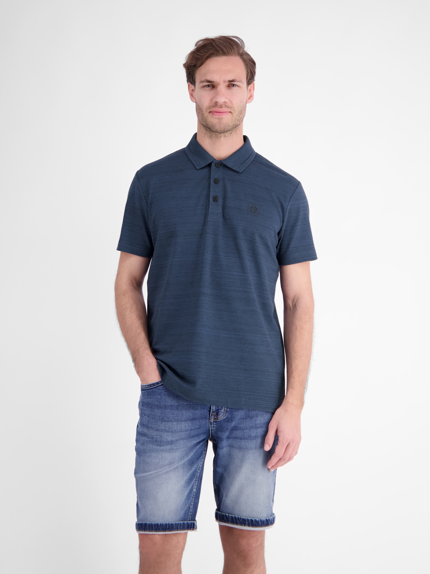LERROS Poloshirt "Polo aus leichtem Baumwollmischgewebe mit griffiger Haptik"