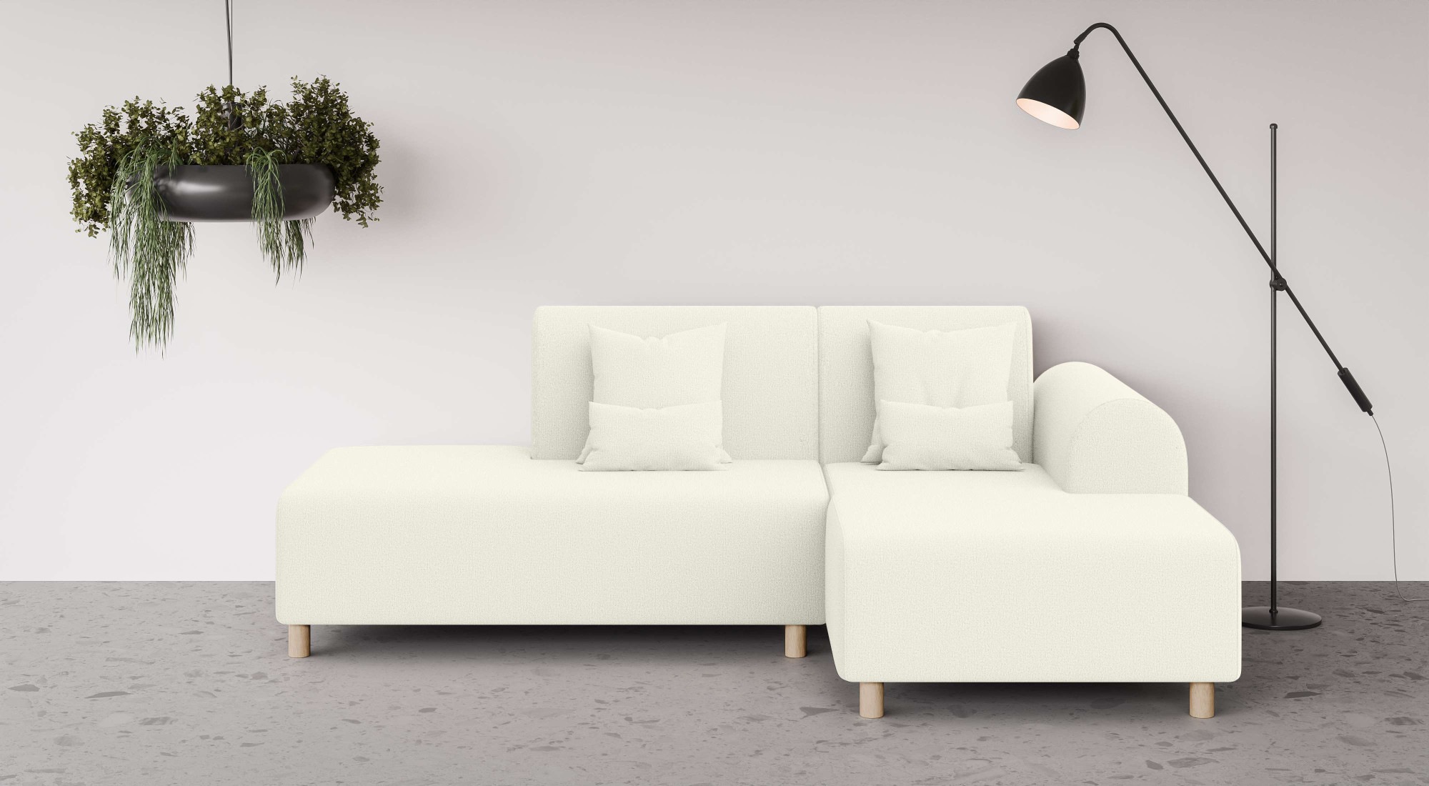 INOSIGN Ecksofa "Suyala", L-Form mit Hocker günstig online kaufen