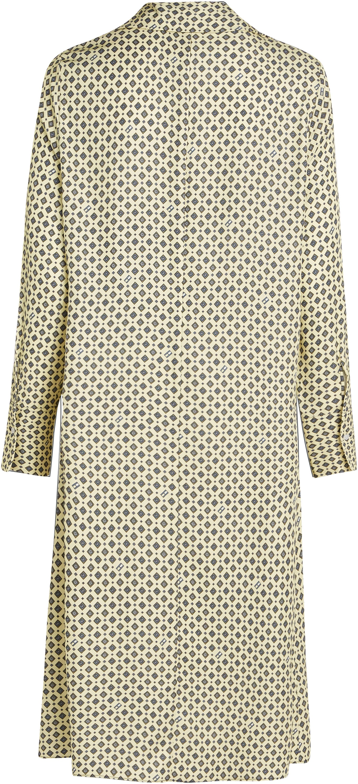 Tommy Hilfiger Blusenkleid »FOULARD DRAPED MIDI DRESS« mit Tommy Hilfiger Markenlabel