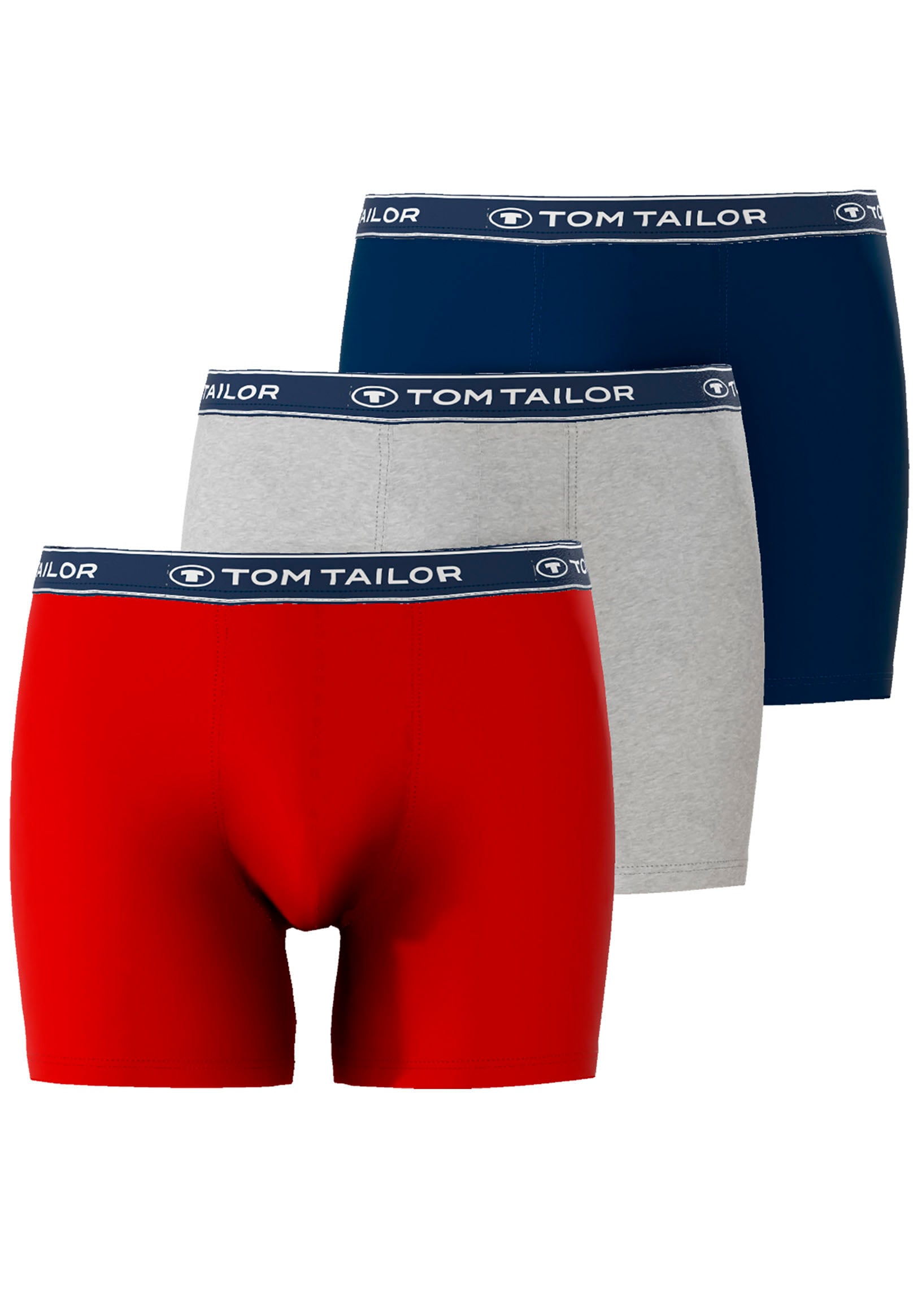 TOM TAILOR Boxershorts "Buffer", (Packung, 3 St.), mit perfekter Passform für jeden Tag