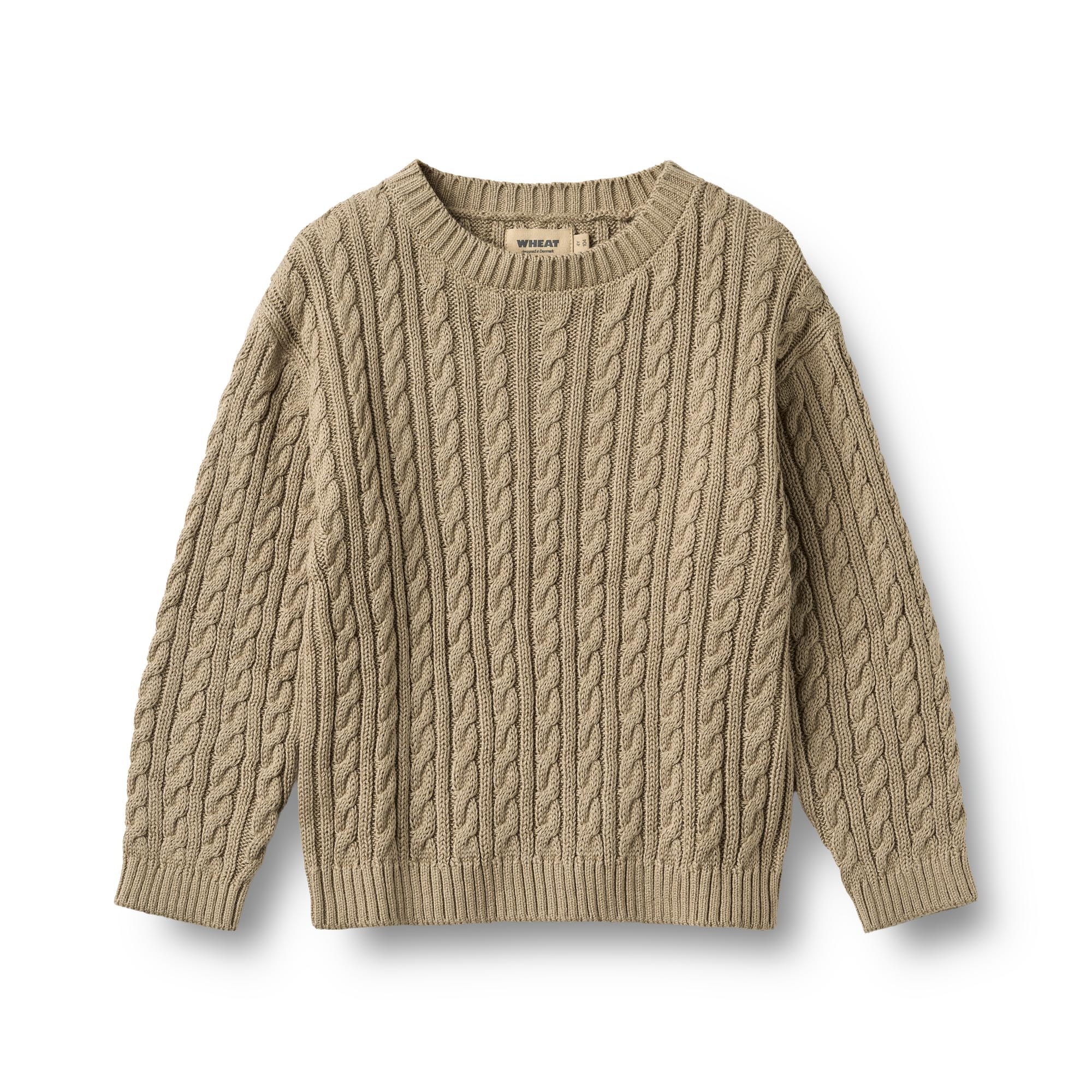 WHEAT Strickpullover »Knit Pullover L/S Oliver« Reine Baumwolle