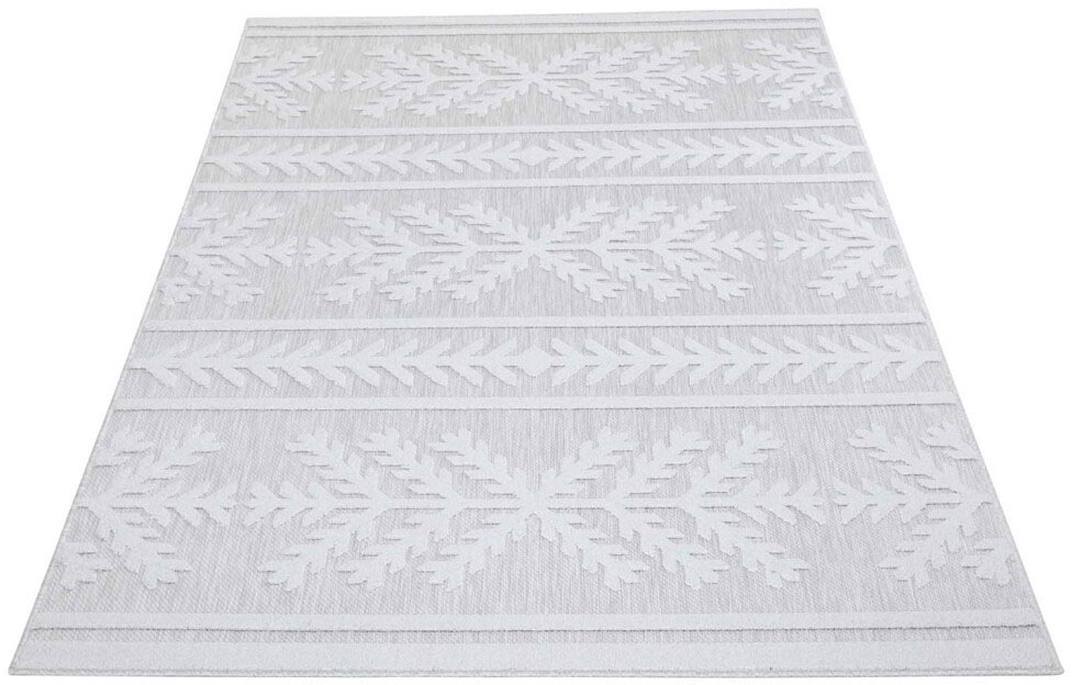 Carpet City Teppich »In-& Outdoorteppich Santorini 411, 3D-Effekt, Boho-Optik«, rechteckig, 5 mm Höhe, Wetterfest & UV-beständig für Terrasse, Balkon, Küche, Flur