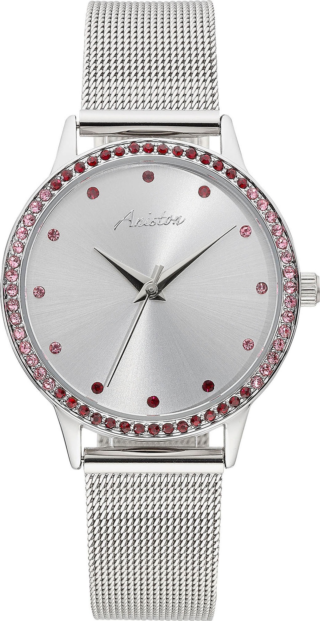 Aniston JEWELRY & WATCHES Quarzuhr, (Set, 3 tlg., mit 2 Wechselbändern), Armbanduhr, Damenuhr, Ideal auch als Geschenk, neue Kollektion