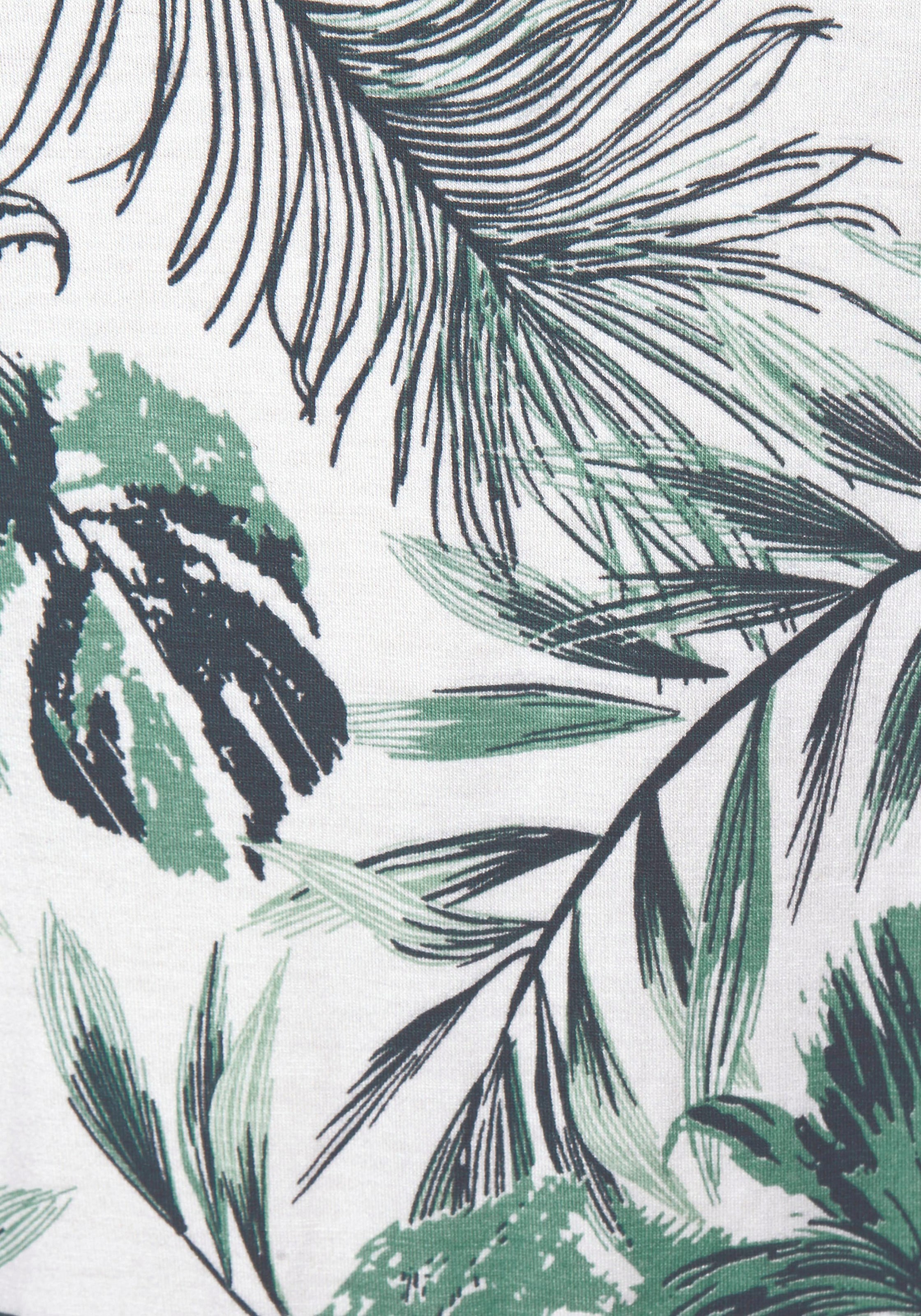 LASCANA Longshirt mit schönem Palmen-Druck BAUR | kaufen online