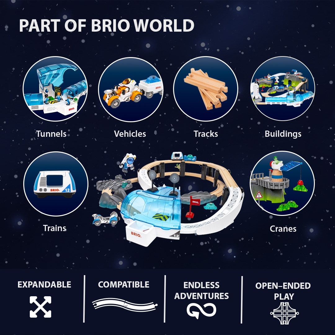 BRIO® Spielwelt »BRIO World - Großes Weltraumstations-Set (36155)«