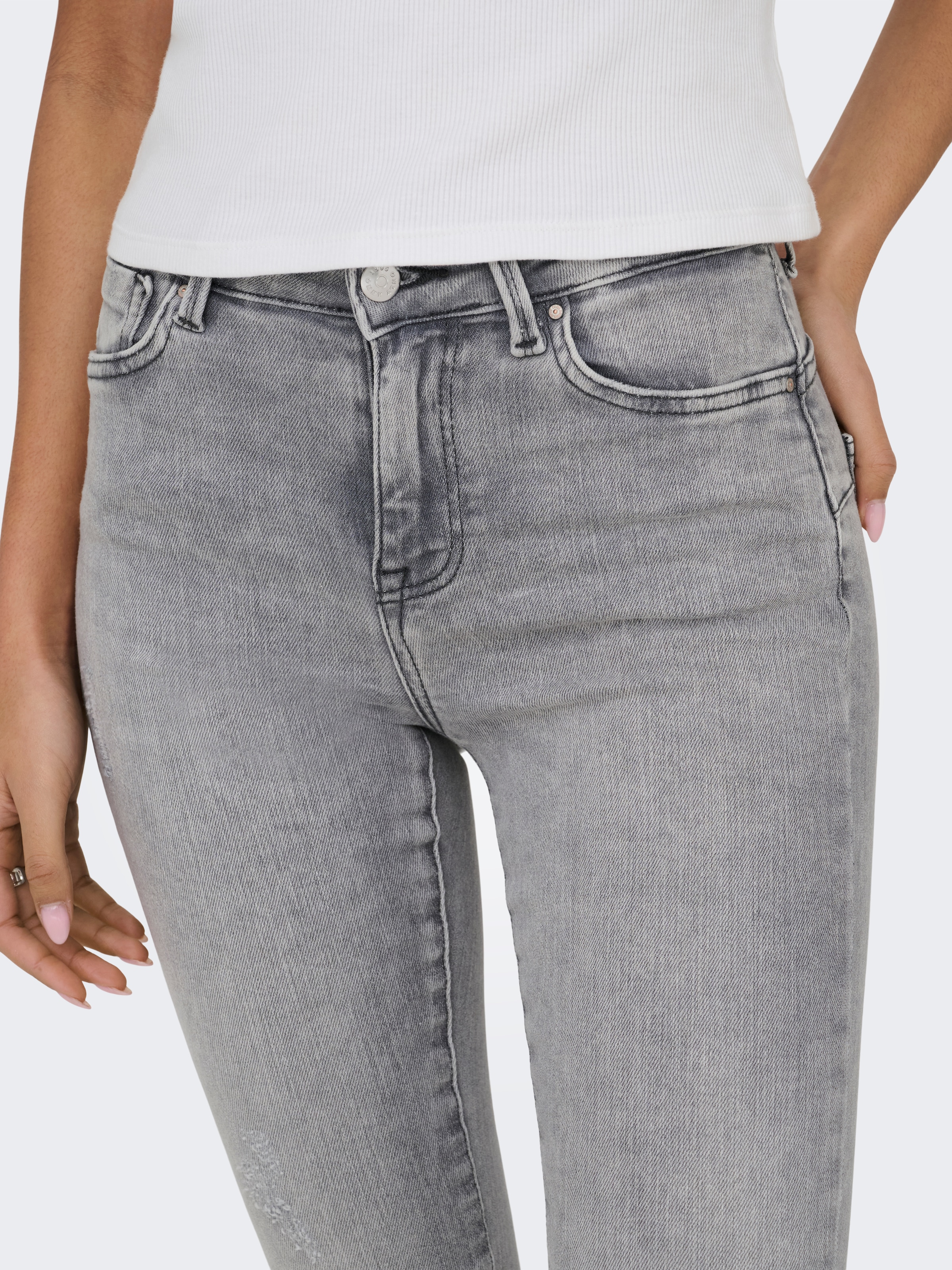 ONLY »ONLPOWER LIFE MID PUSH« Baumwollmischung, skinny fit, regular waist