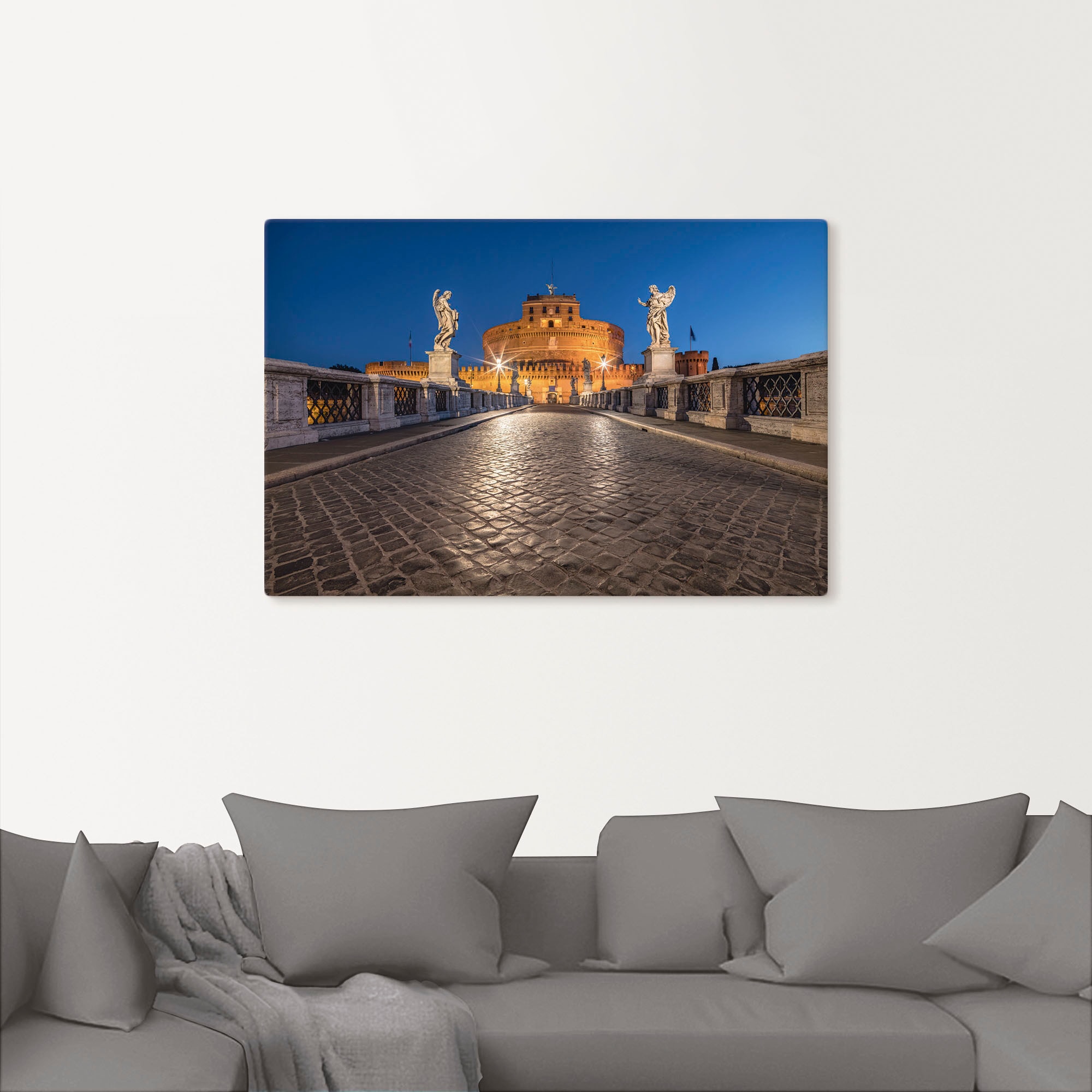 Artland Wandbild »Engelsburg St.), als Rom, versch. Rom«, Größen Alubild, oder | Poster in Leinwandbild, Wandaufkleber (1 BAUR kaufen