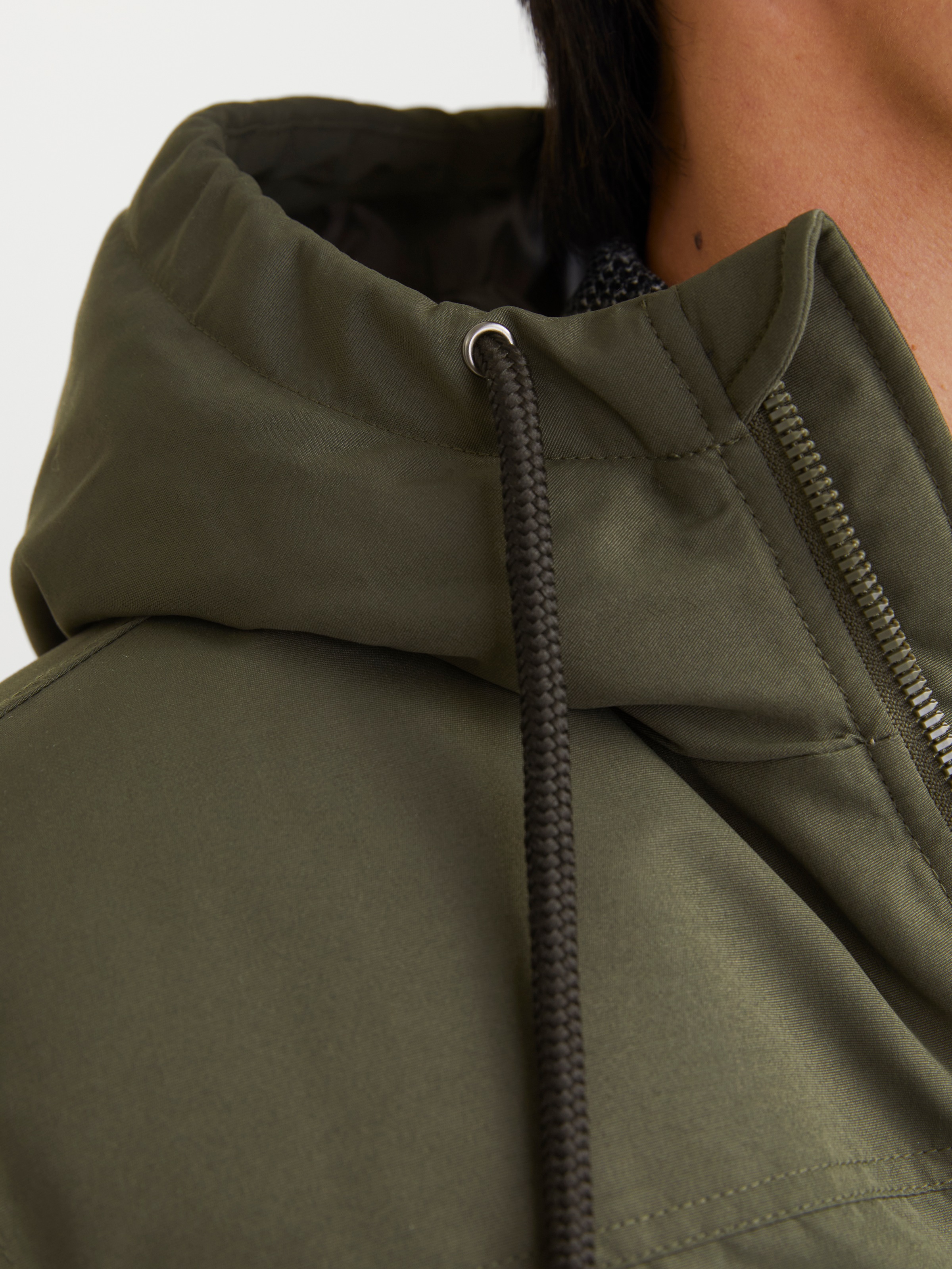 Thumbnail - Jack & Jones Bomberjacke "JJCONSTRUCT BOMBER mit glänzender Oberfläche" mit Kapuze