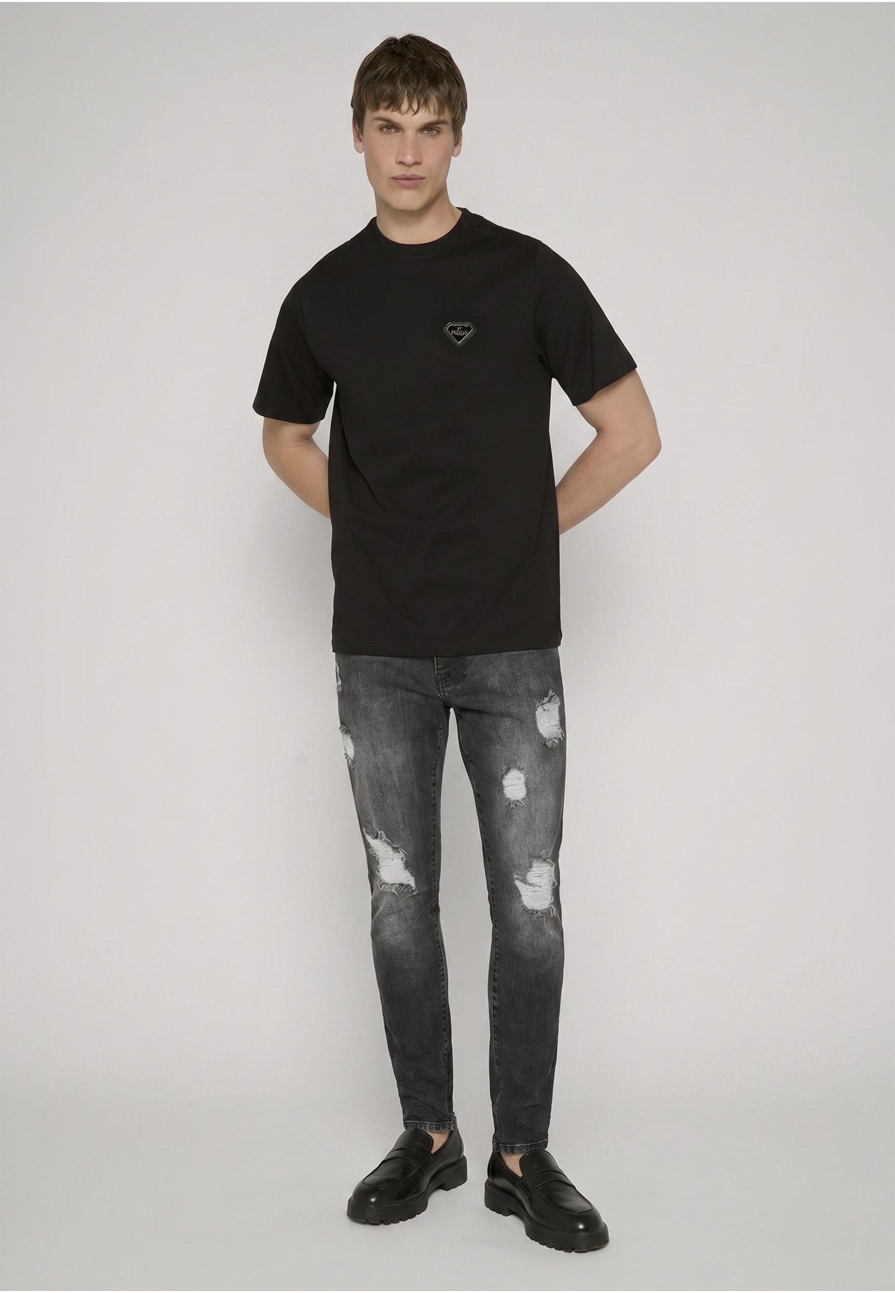 2Y Premium T-Shirt »2Y Premium Krax Basic Slim Fit Tee« 1
