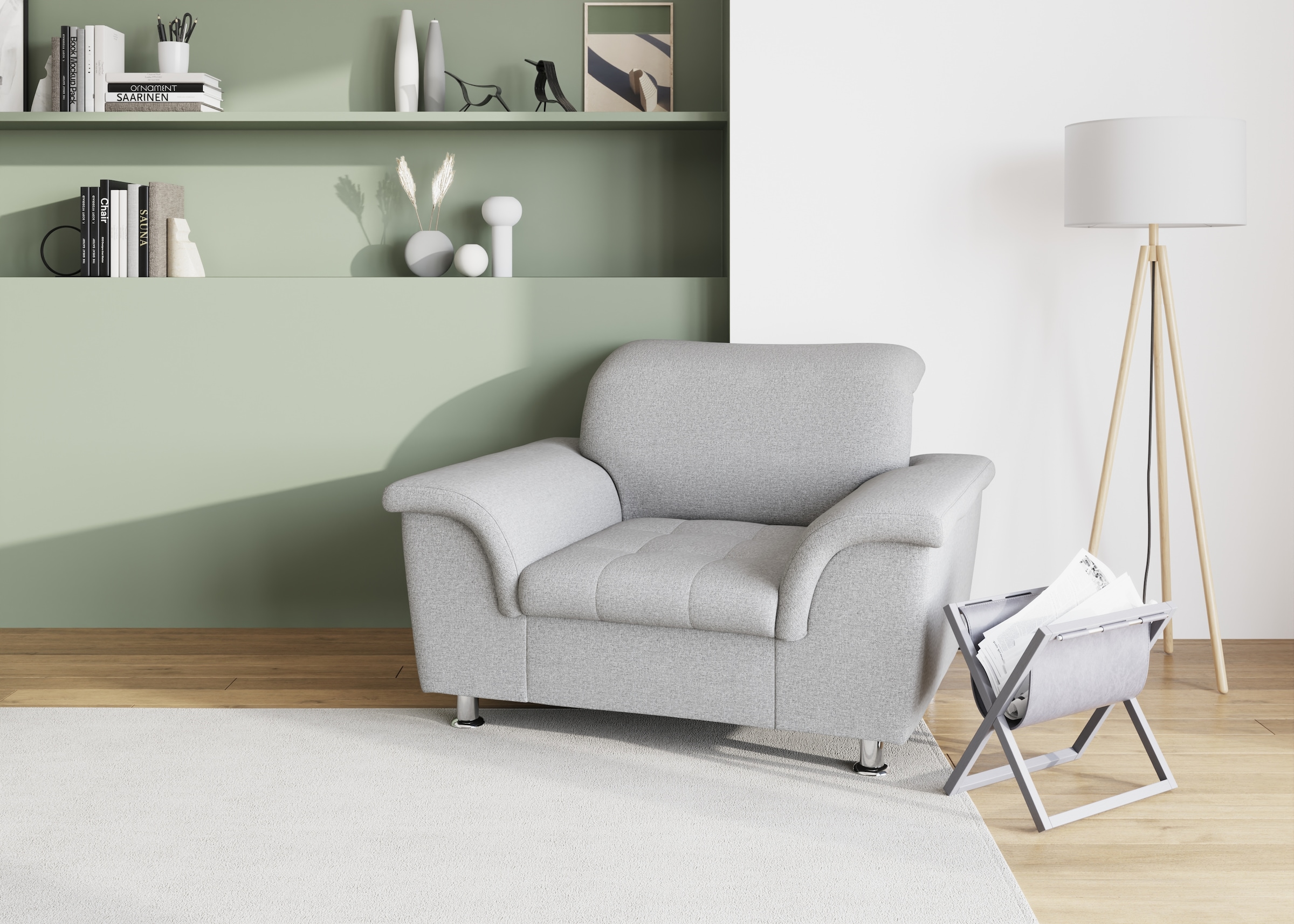 DOMO collection Sessel "Franzi, zeitlos & elegant, moderne Sitzheftung" günstig online kaufen