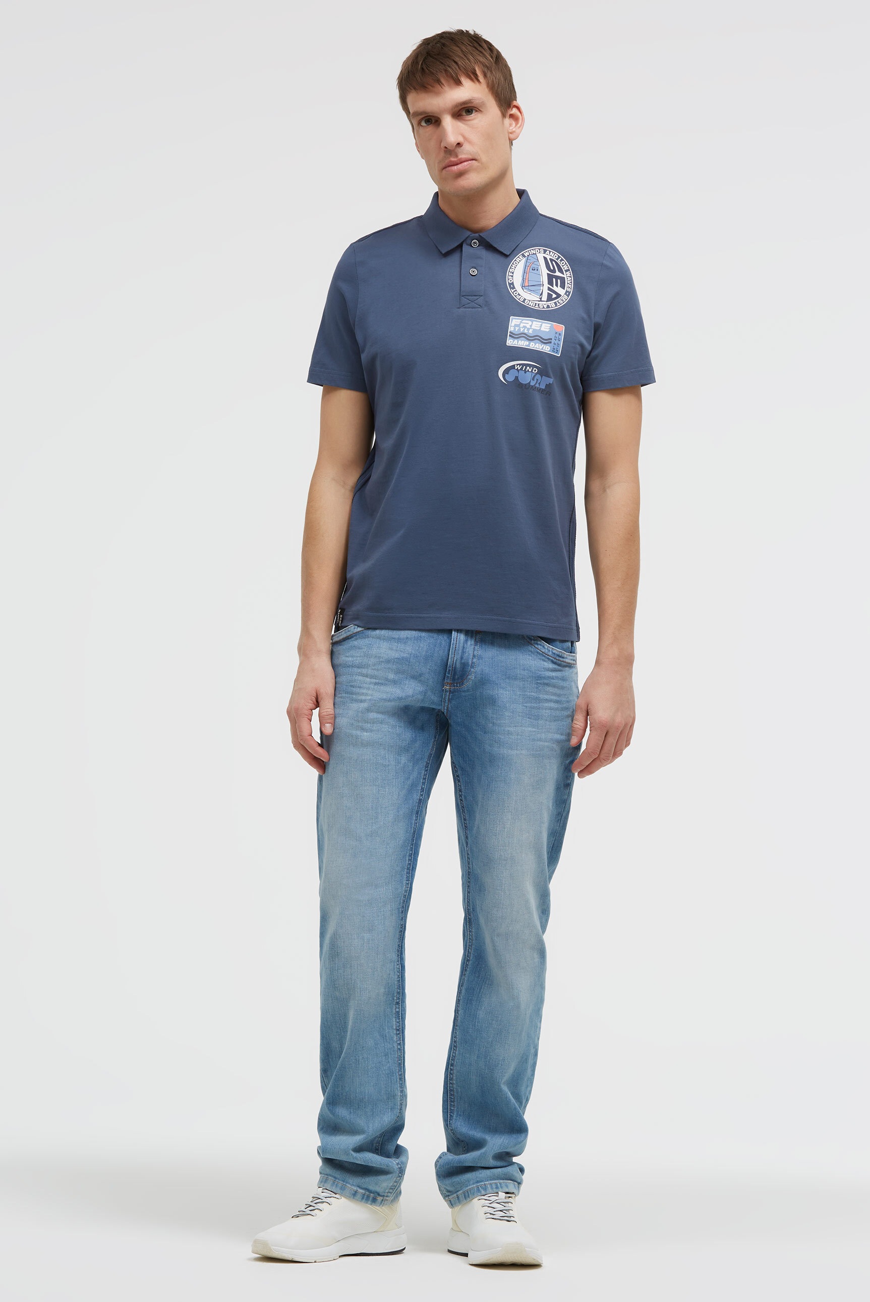 CAMP DAVID Poloshirt aus Baumwolle