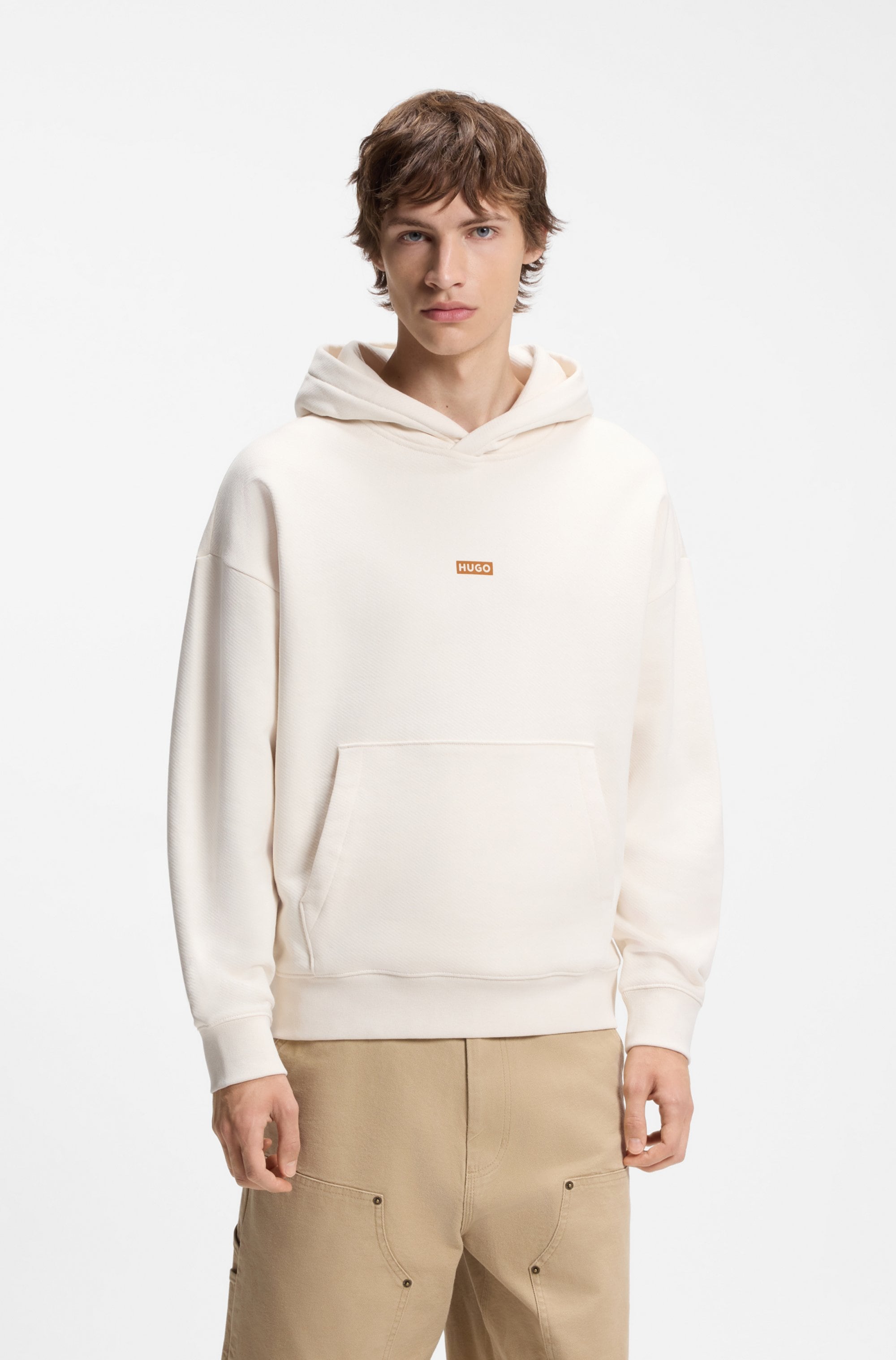 HUGO Hoodie "Nazardo", großer Rückendruck, Relaxed Fit, Kapuze