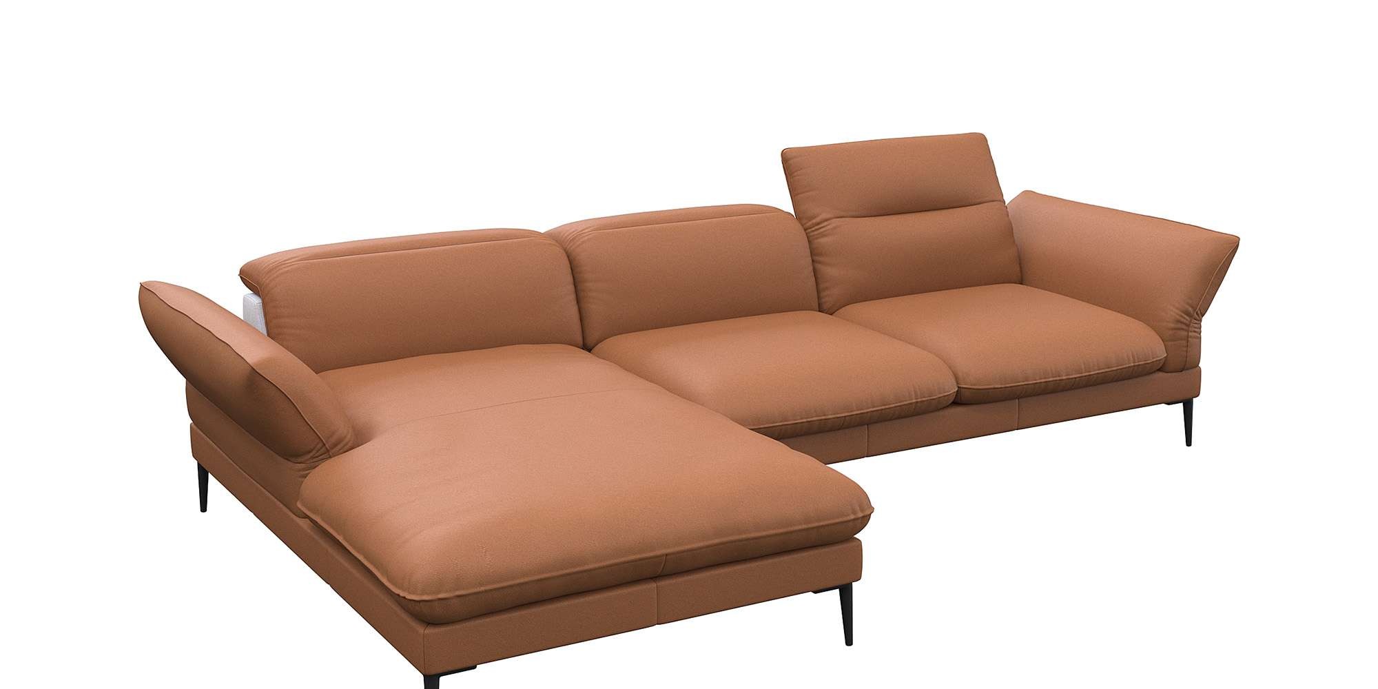 FLEXLUX "Salino, Funktionssofa mit Recamiere, Relaxsofa, Ecksofa" Sofa mit günstig online kaufen