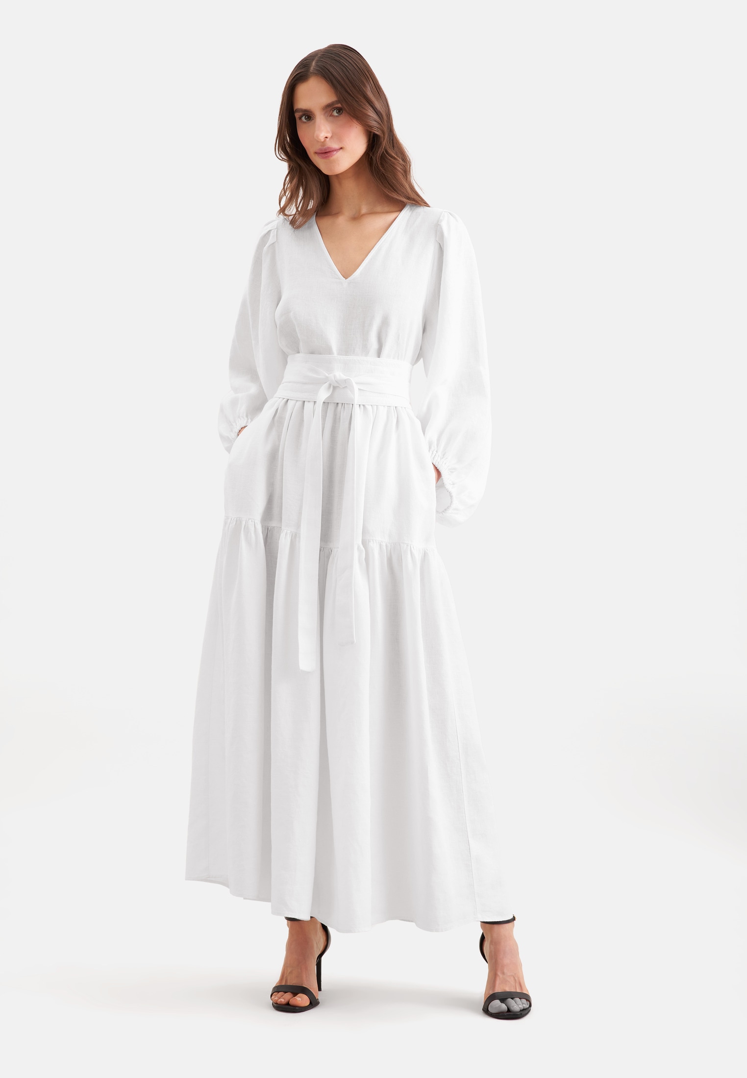 seidensticker Sommerkleid 1/1 V-Neck Uni