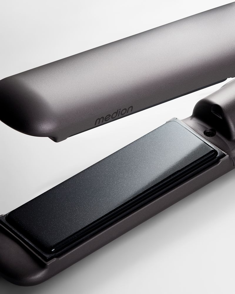 Medion® Glätteisen »HS2 (MD19865)«, Keramik-Turmalin, kabellos nutzbar, Flexible Styling-Platten, 5 regelbare Hitzestufen