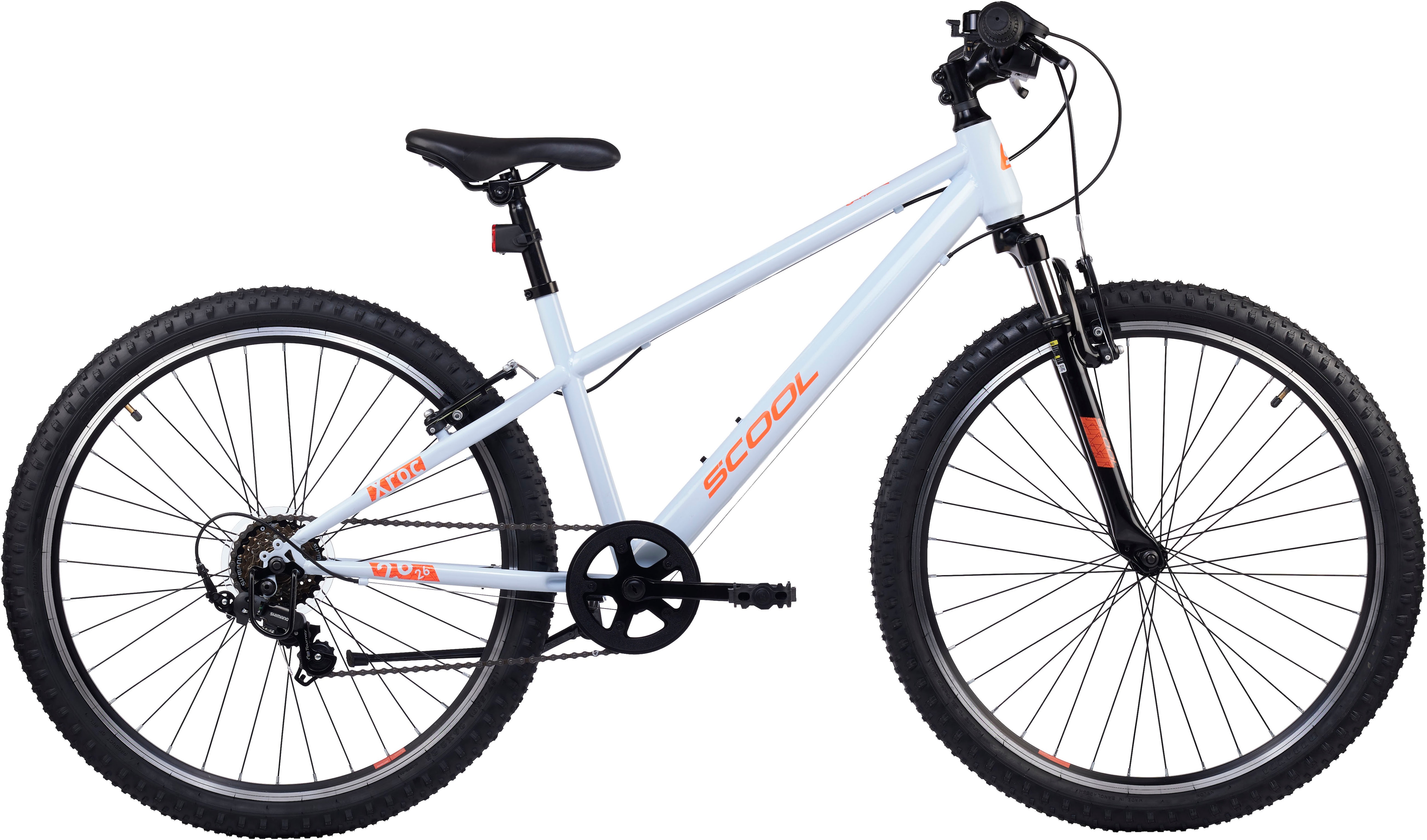 S’COOL Jugendfahrrad "SCOOL Xroc 26-K6 Sky Grey/Neon Orange" 6 Gang Shimano Kettenschaltung