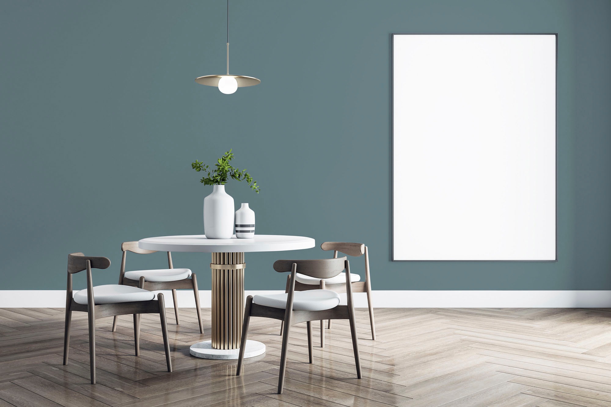 A.S. Création Wandfarbe »Premium Innenwandfarbe PURO Tuchmatt bluish petrol« ideal für Wohnzimmer, Schlafzimmer, Flur und Küche, Farbwelt Blau