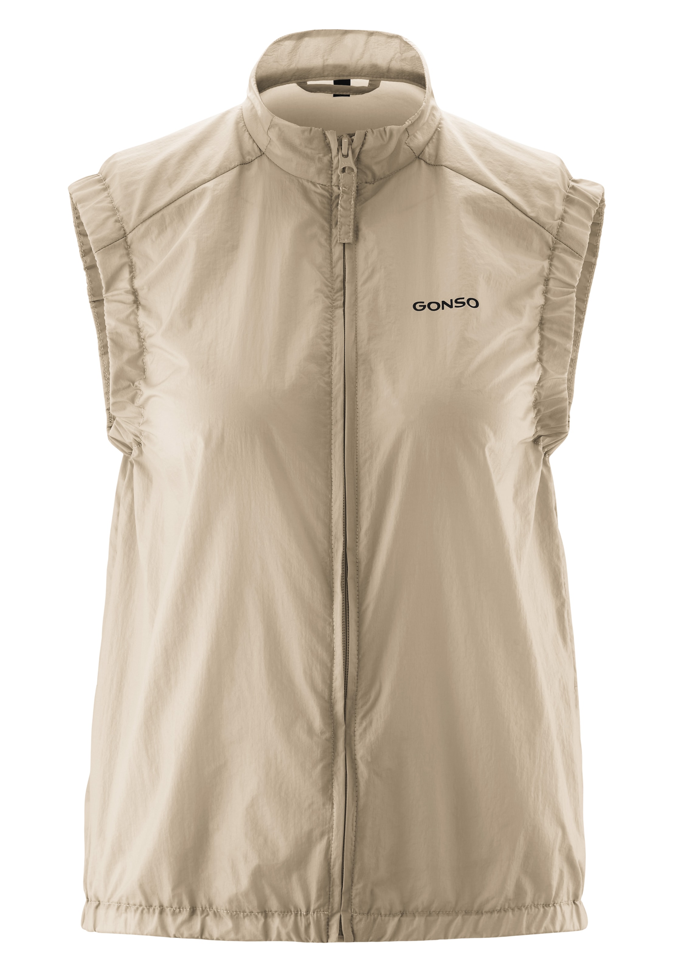 Gonso Funktionsweste "Adventure Vest Wind W" Damen Weste, leichte und winddichte Fahrradweste mit Rückentasche