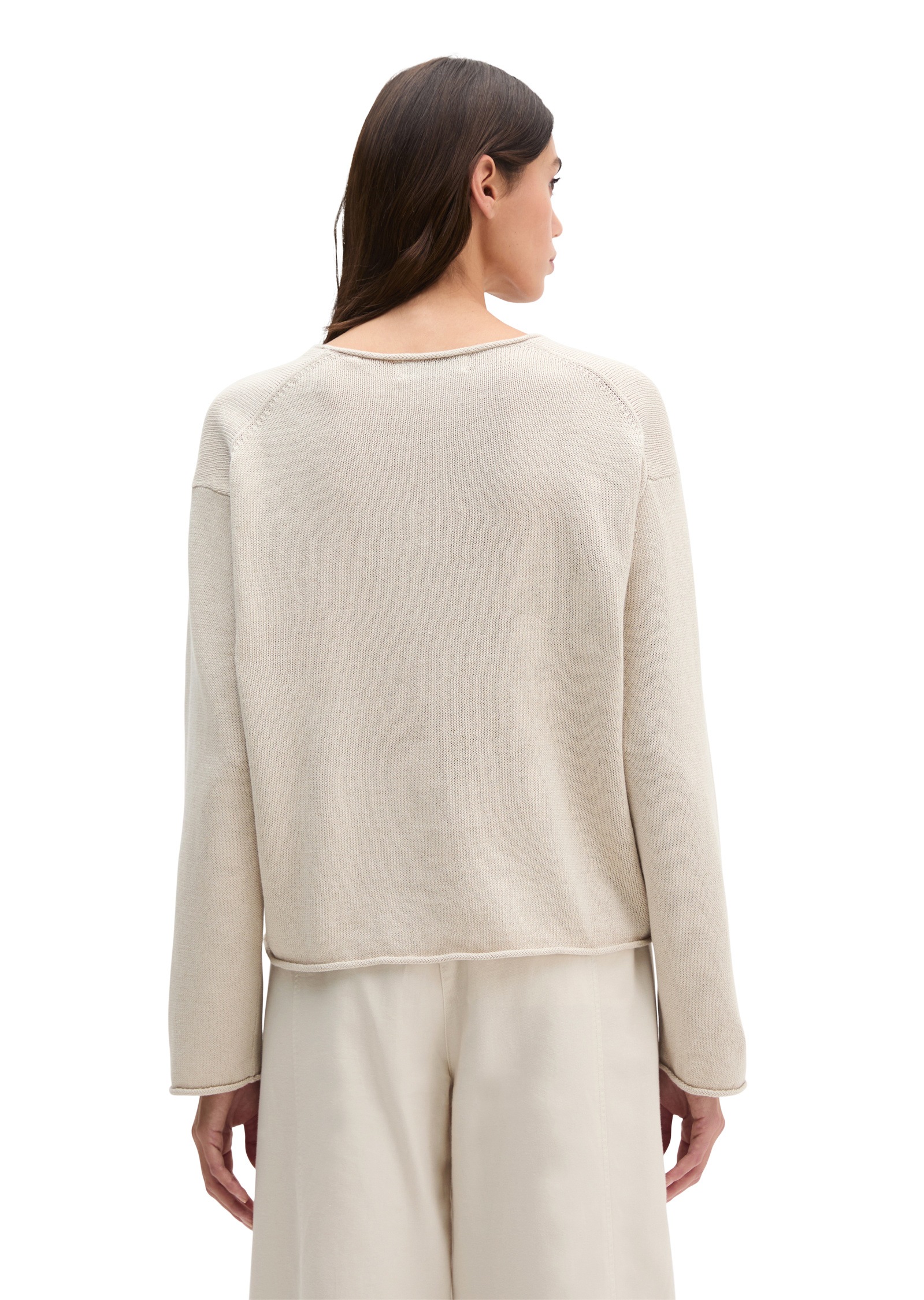 Thumbnail - Marc OPolo Strickpullover "aus Organic Cotton-Leinen-Mix"