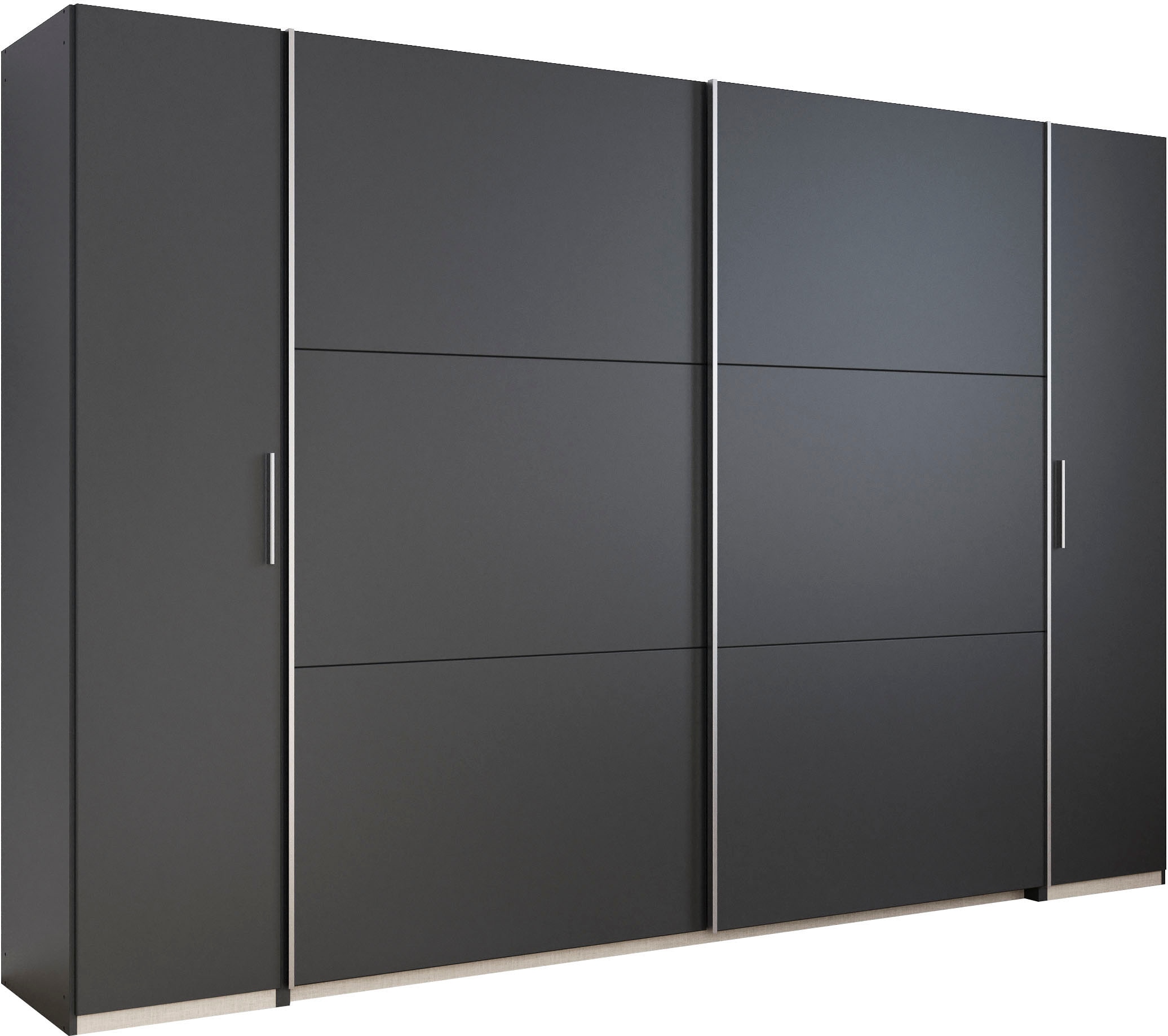 rauch Schwebetürenschrank "Kleiderschrank Drehtürenschrank Schrank Garderobe KRONACH" in 3 Ausstattungen BASIC/CLASSIC/PREMIUM, Breiten 225/268/311/354 cm, mit Dreh- und Schwebetüren und vielen Einlegeböden MADE IN GERMANY