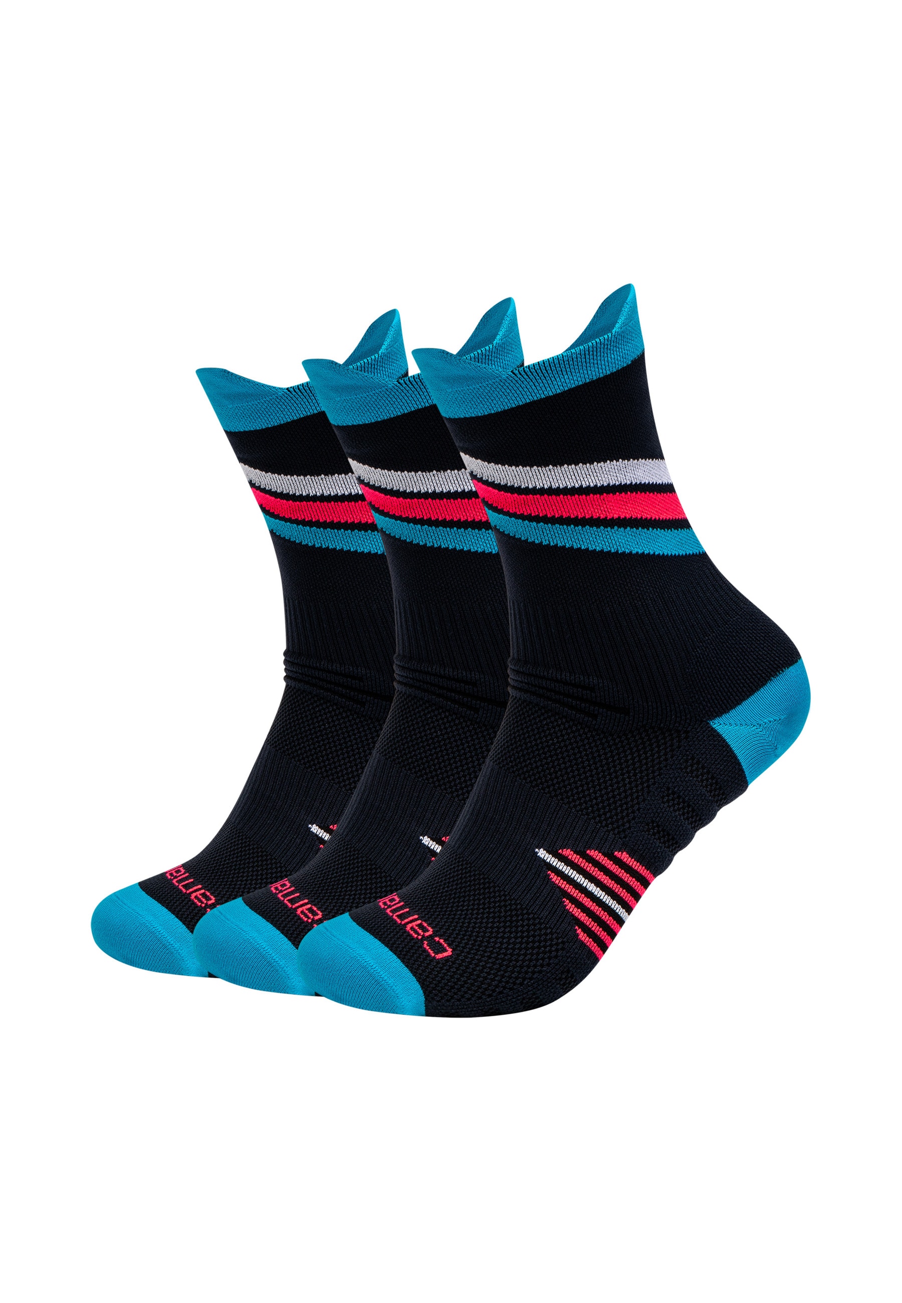 Camano "performance training light 3er Pack" 3er Pack Sportsocken mit optimalem Fußklima dank Mesheinsätzen