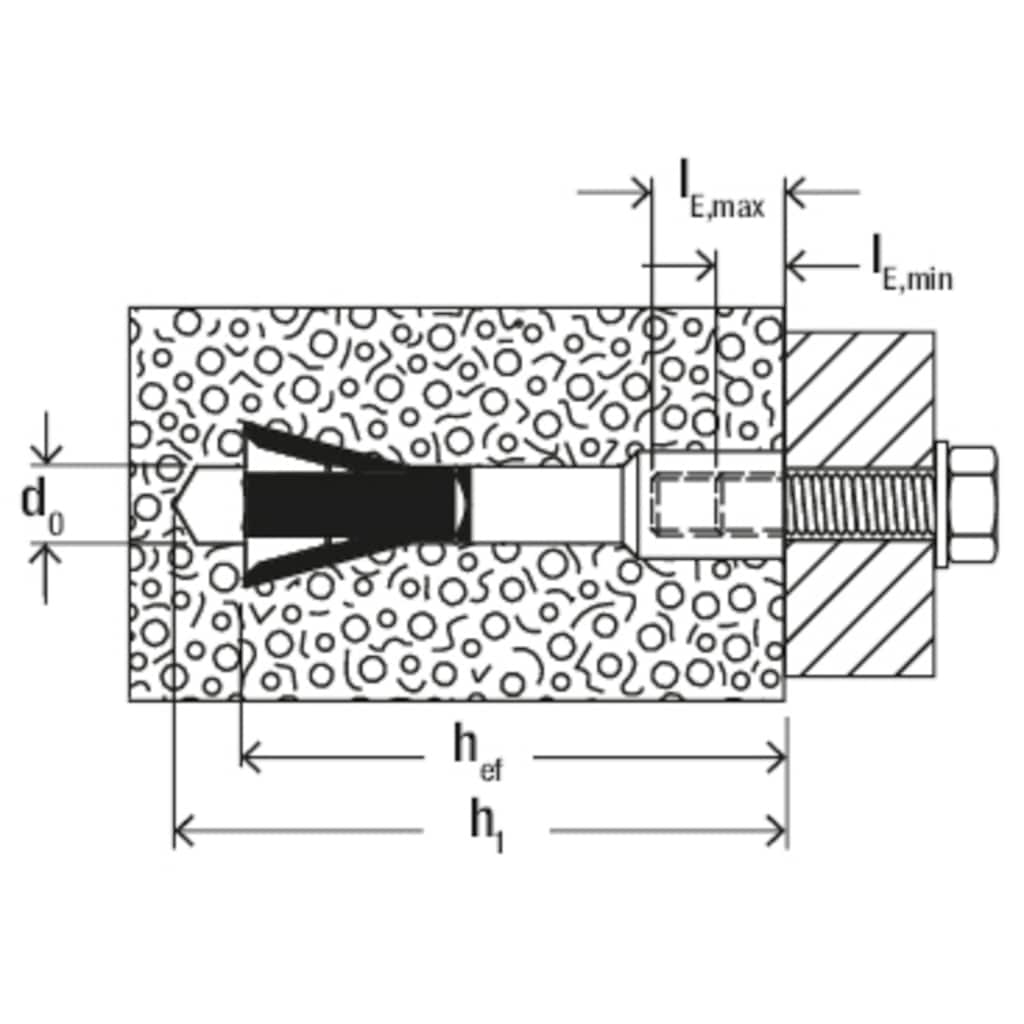 fischer Porenbetondübel »(519024)«, 25 St., 25