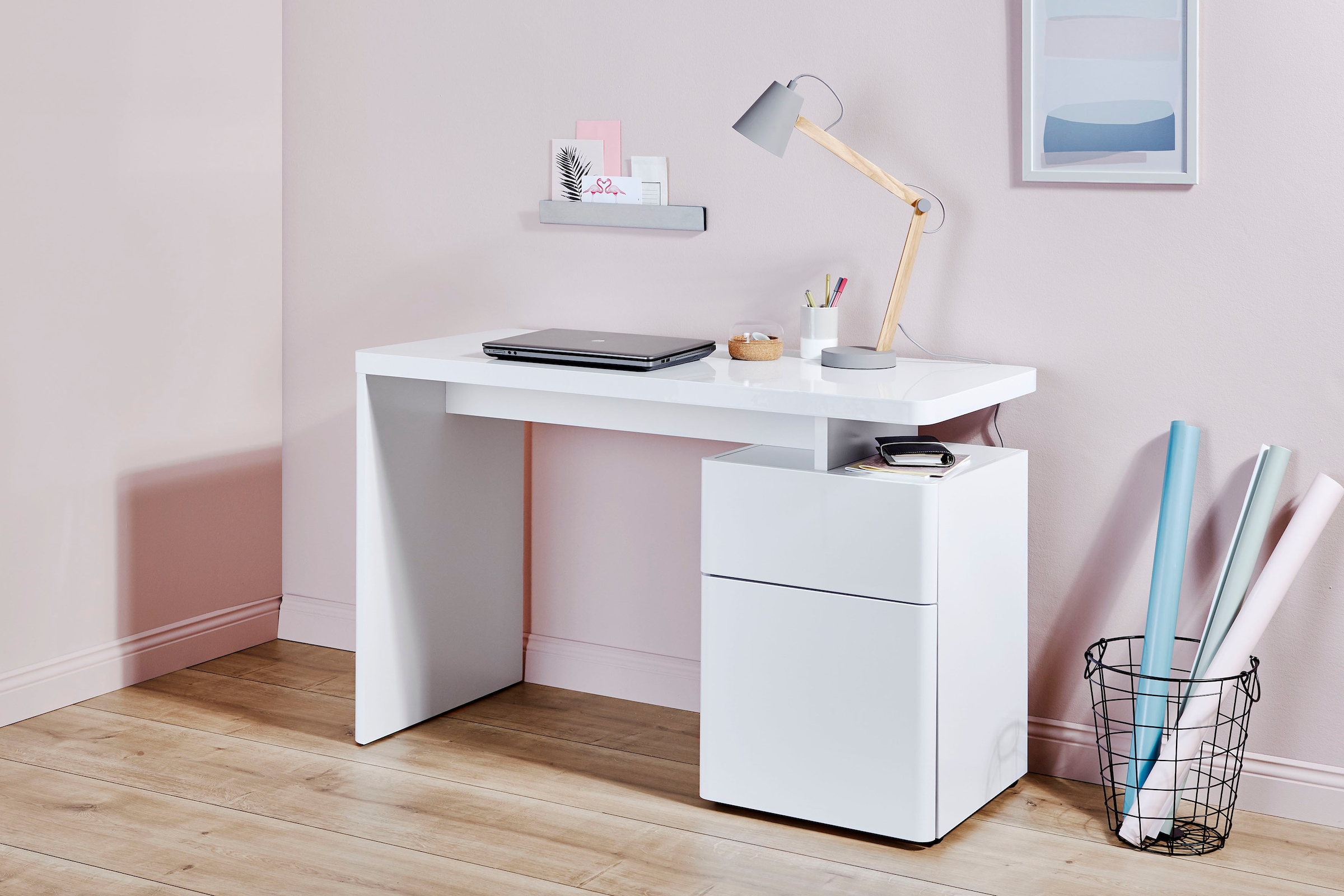 Jahnke Schreibtisch »CU-LIBRE 120«, platzsparender Arbeitsplatz