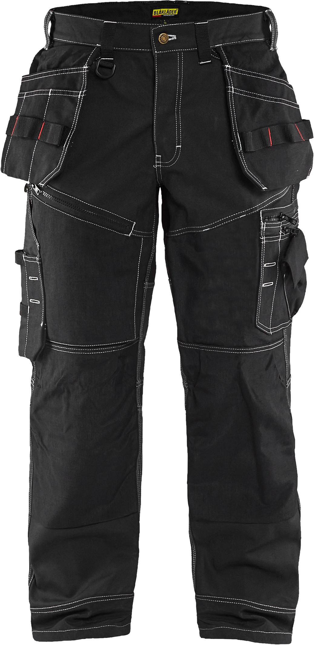 BLÄKLÄDER Herren Arbeitshose "Bekleidung Bundhose schwarz", schwarz, Gr. 56, Obermaterial: 78% Polyester PES. 22% Baumwolle CO., Hosen