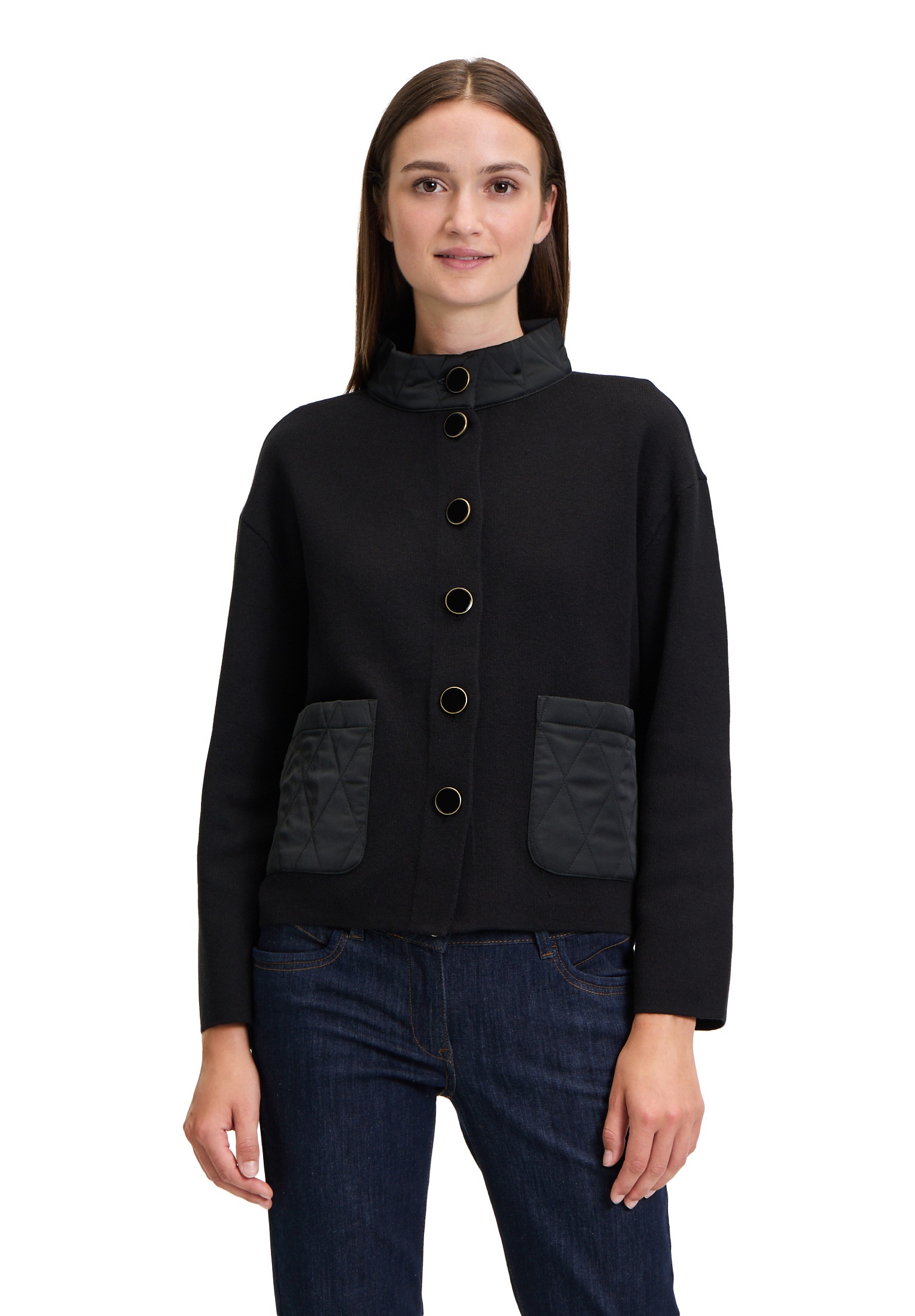 Betty Barclay Strickjacke "Betty Barclay Casual-Strickjacke mit Stehkragen" günstig online kaufen