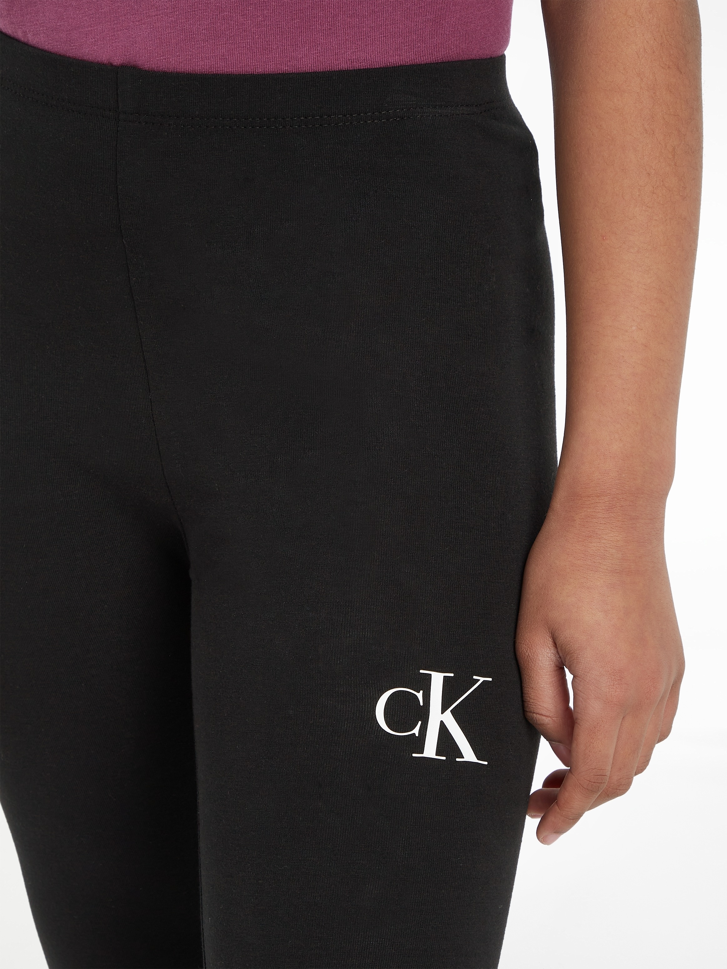 Kinder 16 Klein LEGGING«, | BAUR kaufen Leggings bis LOGO für Jahre Calvin Jeans »CK