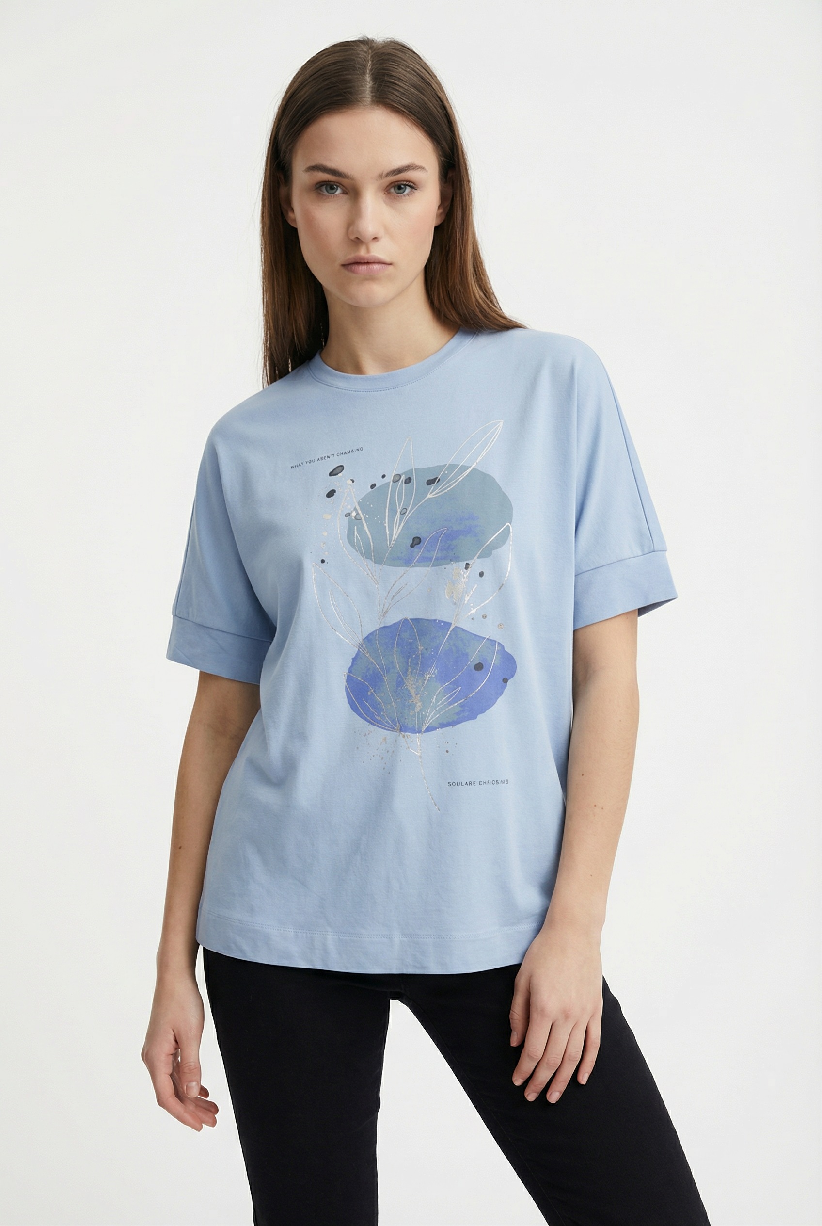 ONLY Kurzarmshirt "ONLJANY S/S O-NECK PRINT TOP BOX JRS" Viskosemischung, r günstig online kaufen