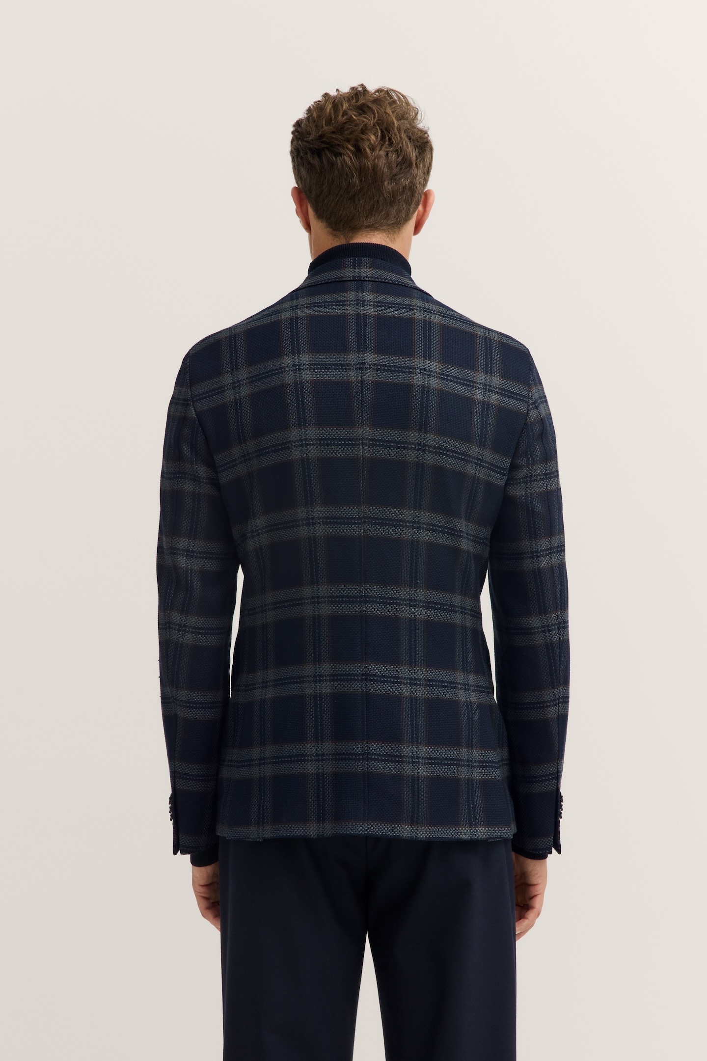 bugatti Sakko »Modern Fit«, mit Stretch-Futter & Glencheck