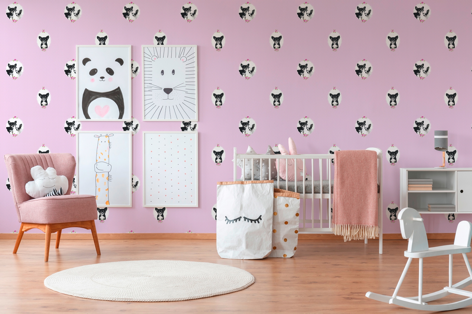 BAUR | Stars«, auf Kinderzimmertapete Rechnung Tapete living Tiere Vliestapete walls »Little