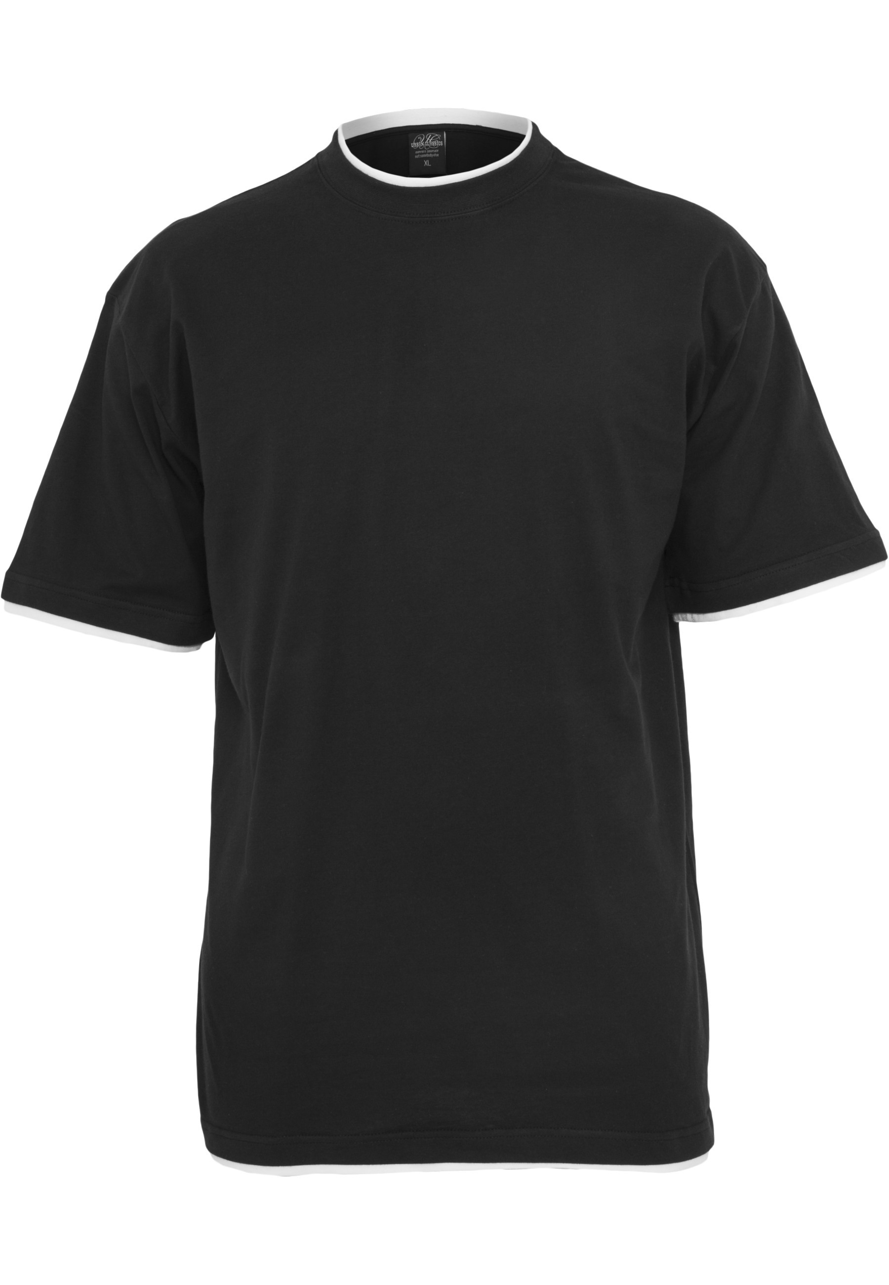 URBAN CLASSICS Kurzarmshirt "Urban Classics Herren Contrast Tall Tee" 1 Stk.
